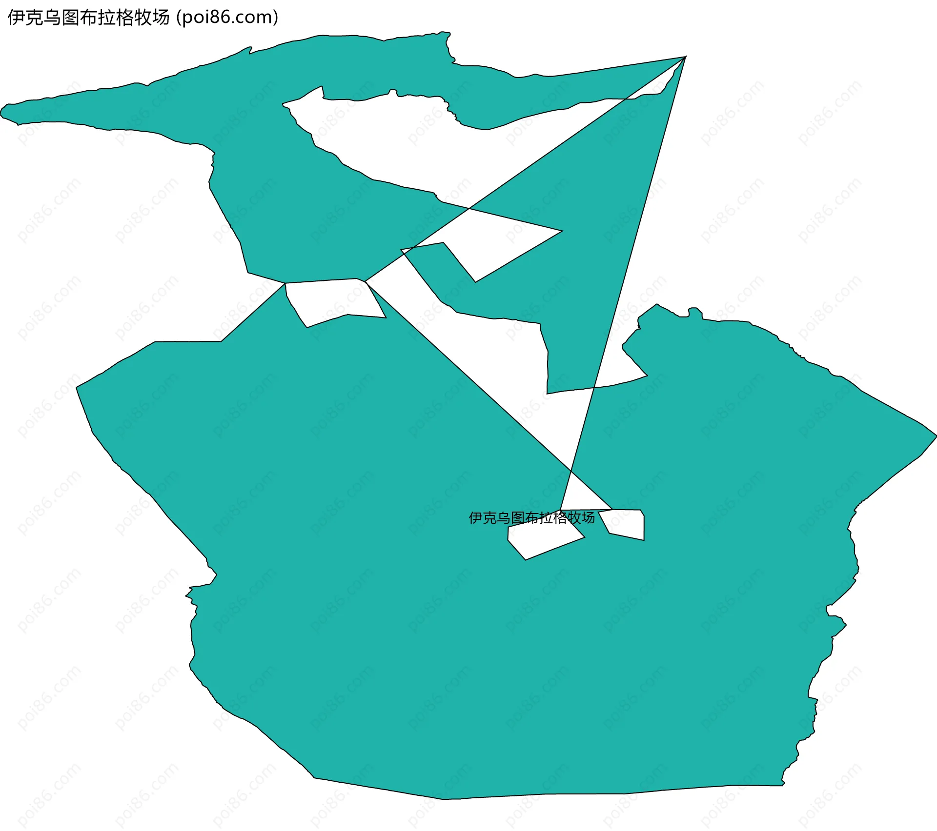 伊克乌图布拉格牧场边界地图