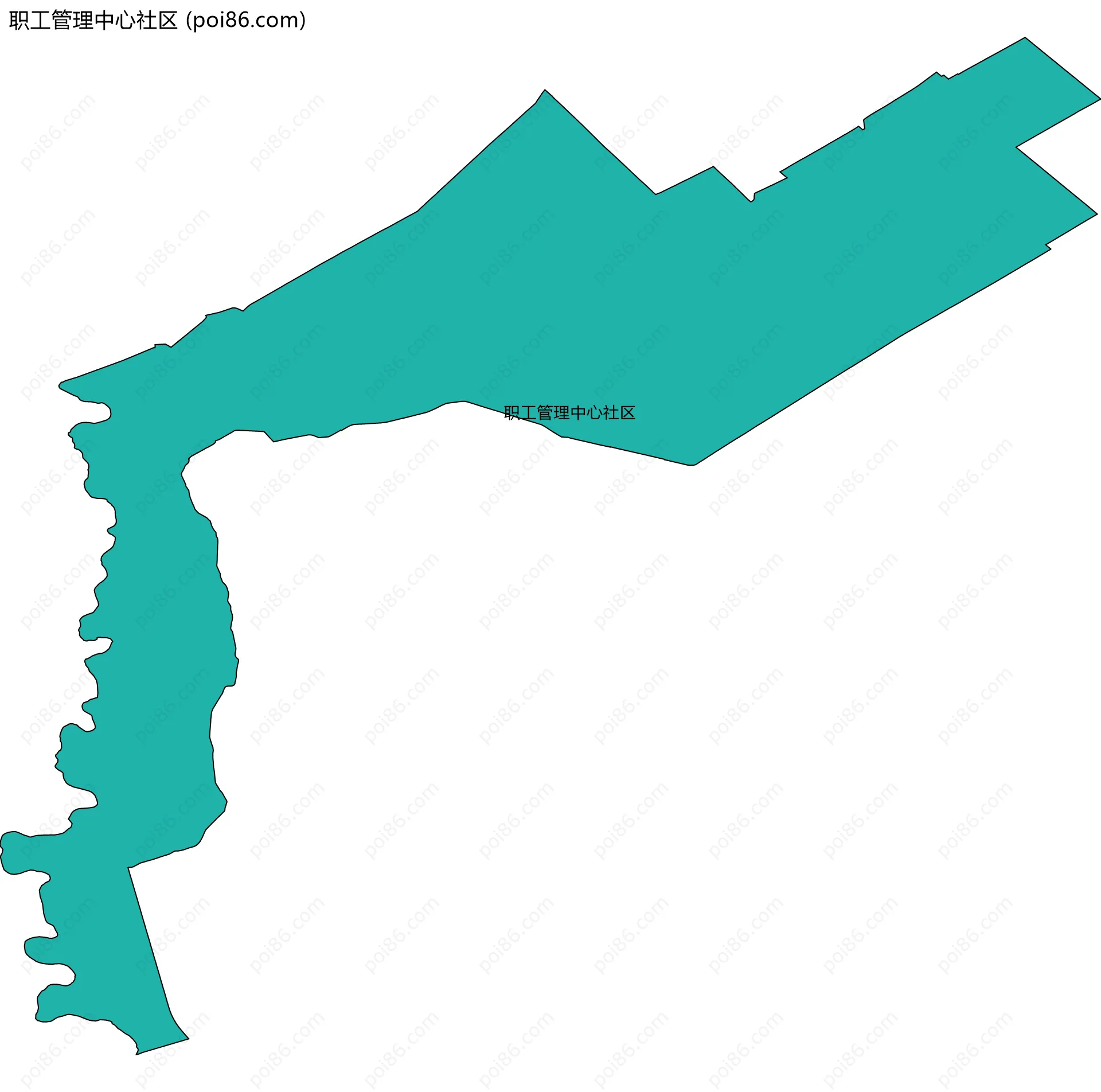 职工管理中心社区边界地图