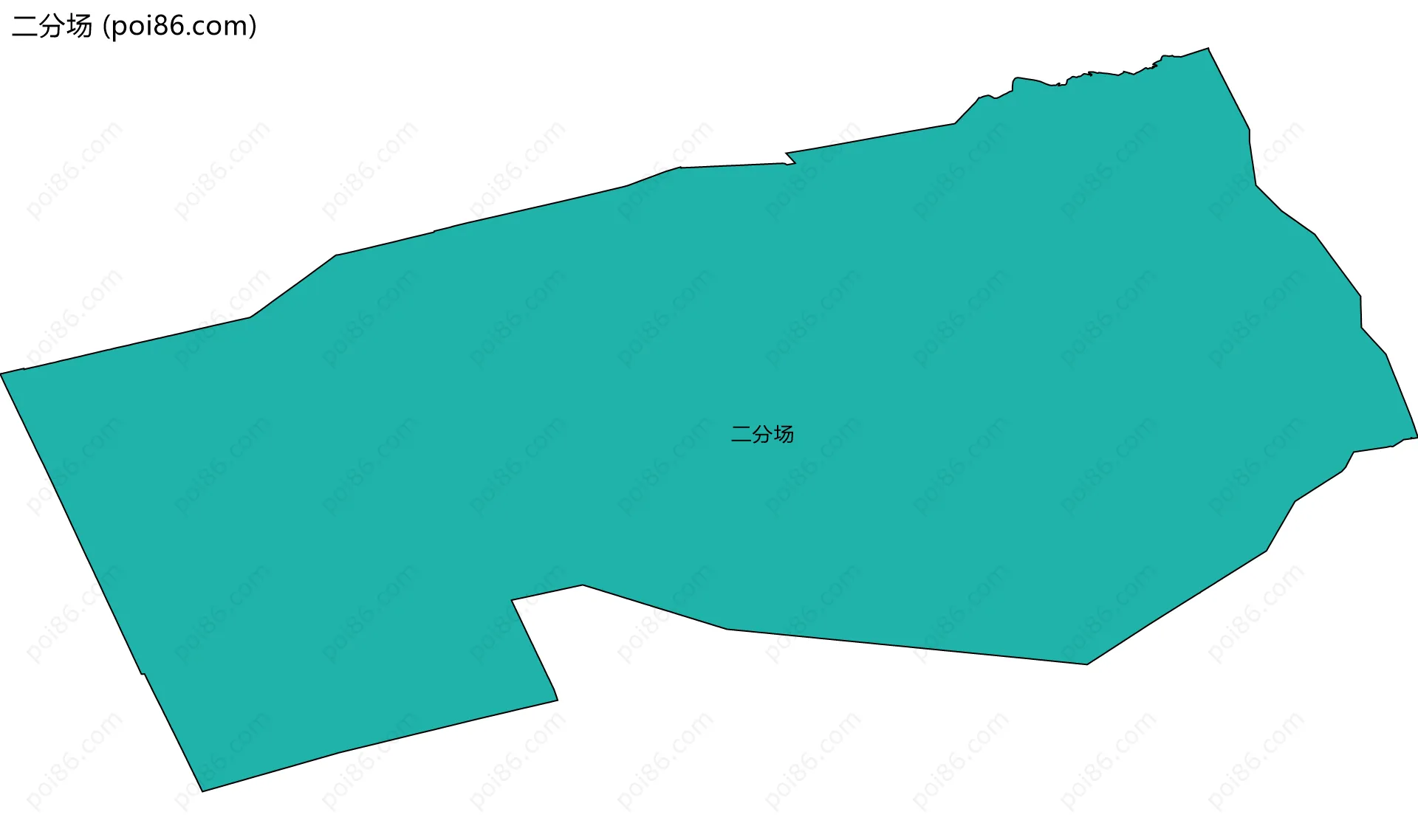 二分场边界地图