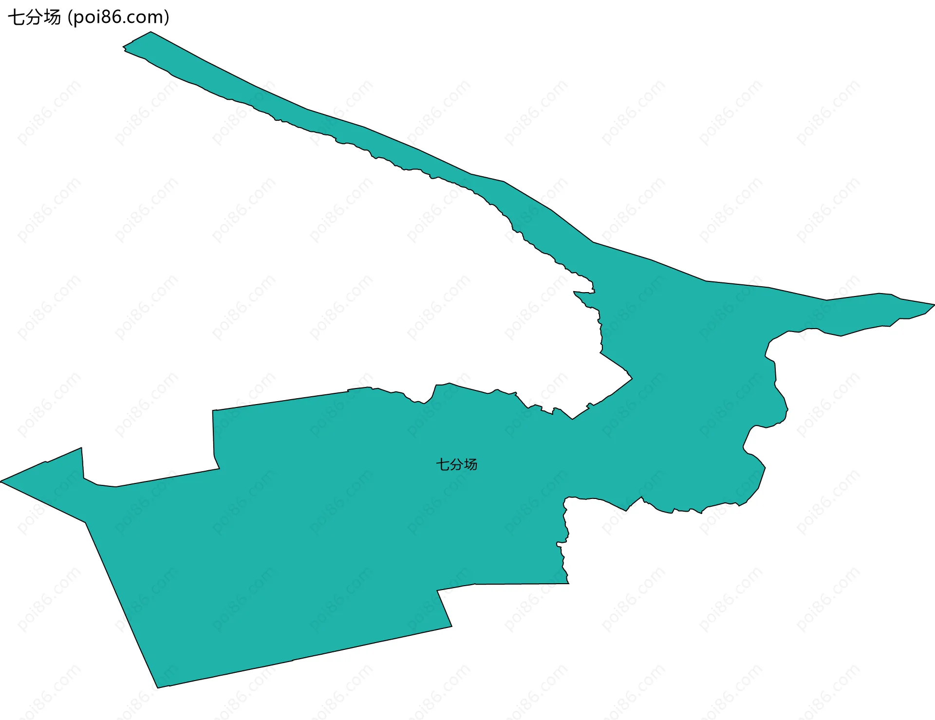 七分场边界地图