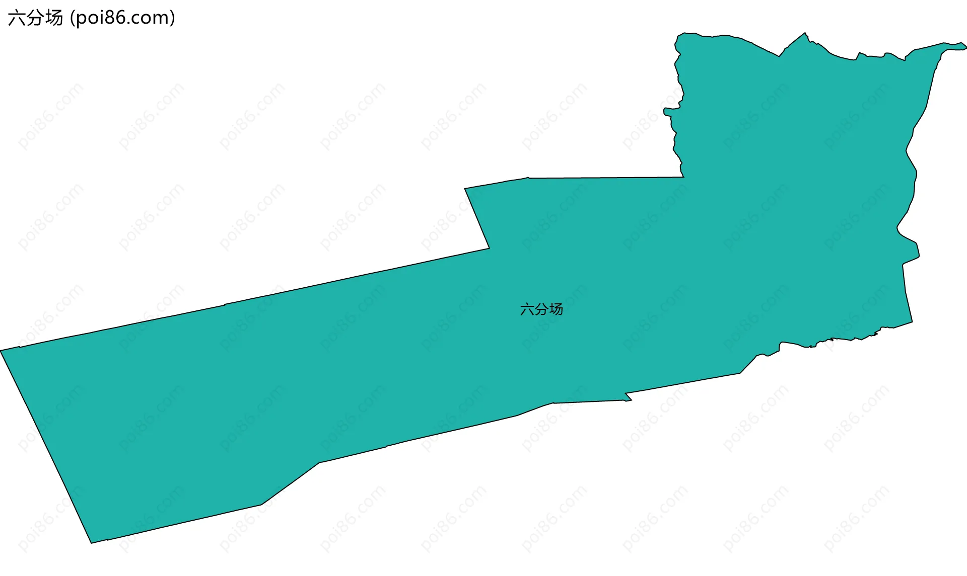 六分场边界地图