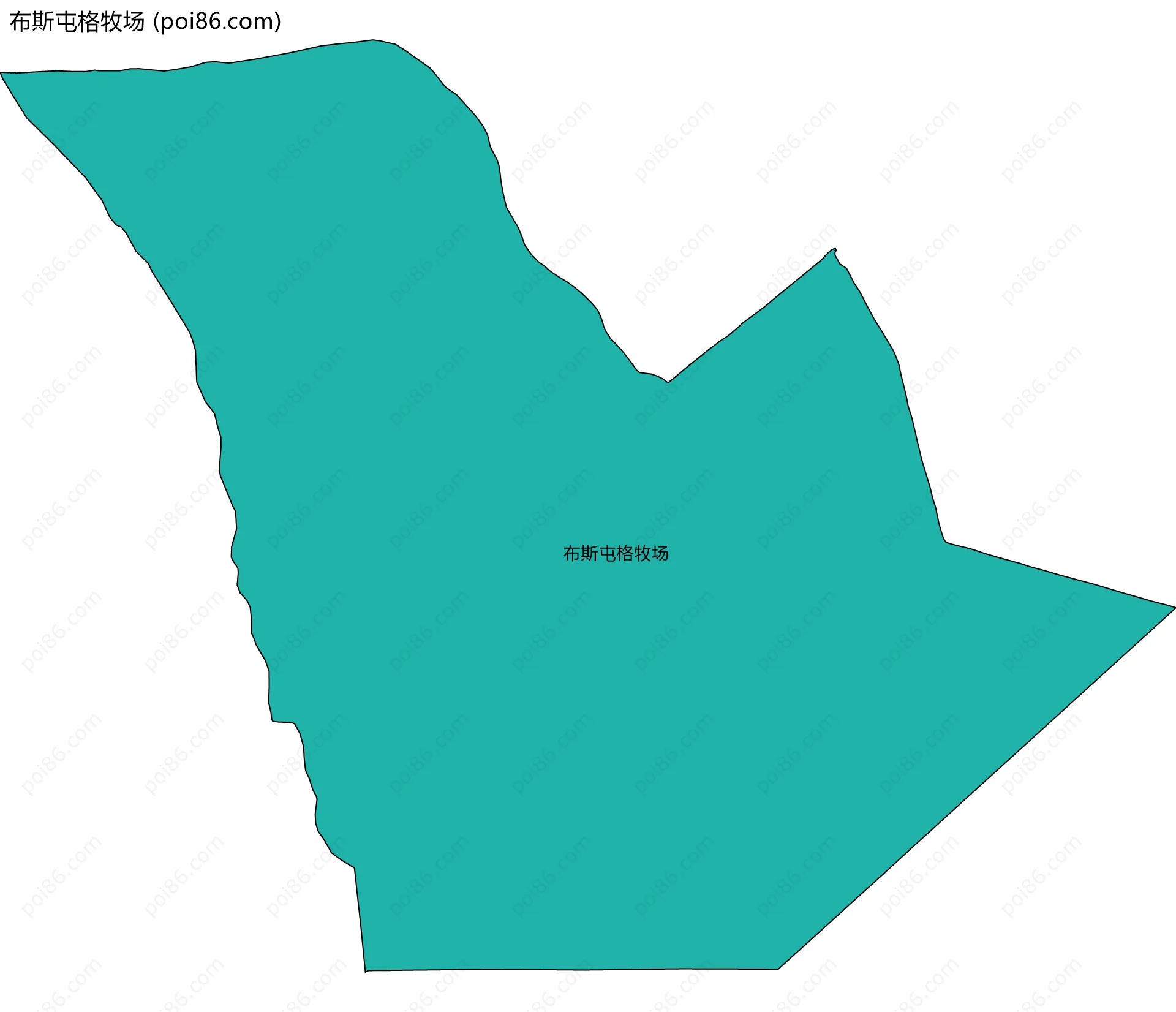 布斯屯格牧场边界地图