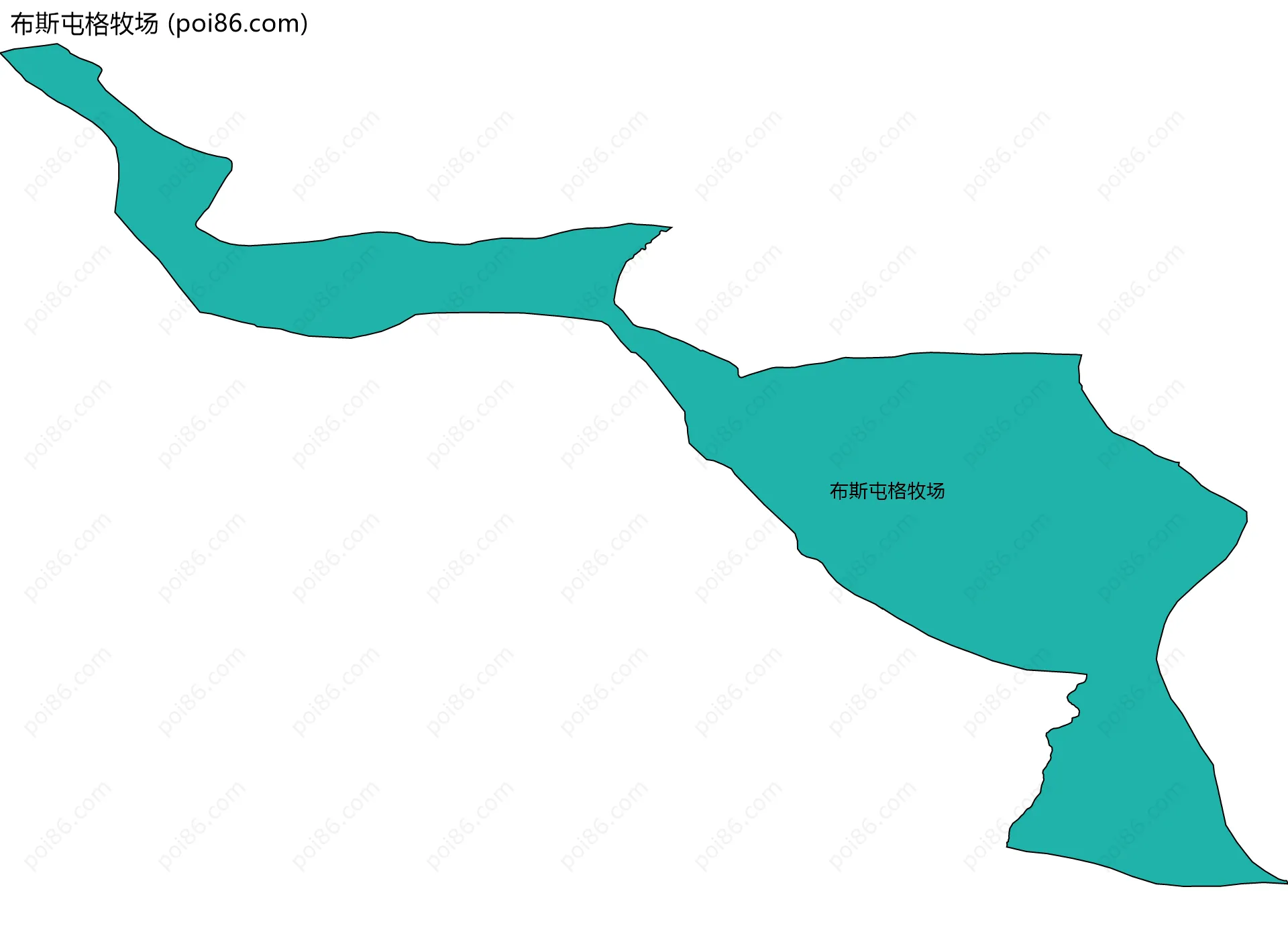 布斯屯格牧场边界地图