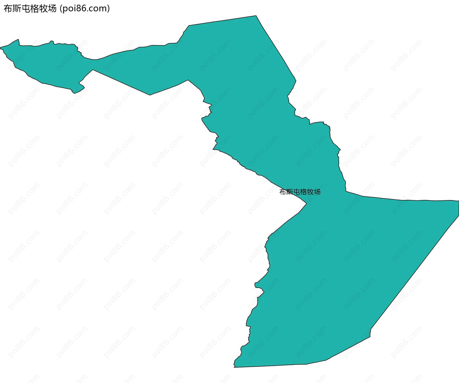 布斯屯格牧场边界地图