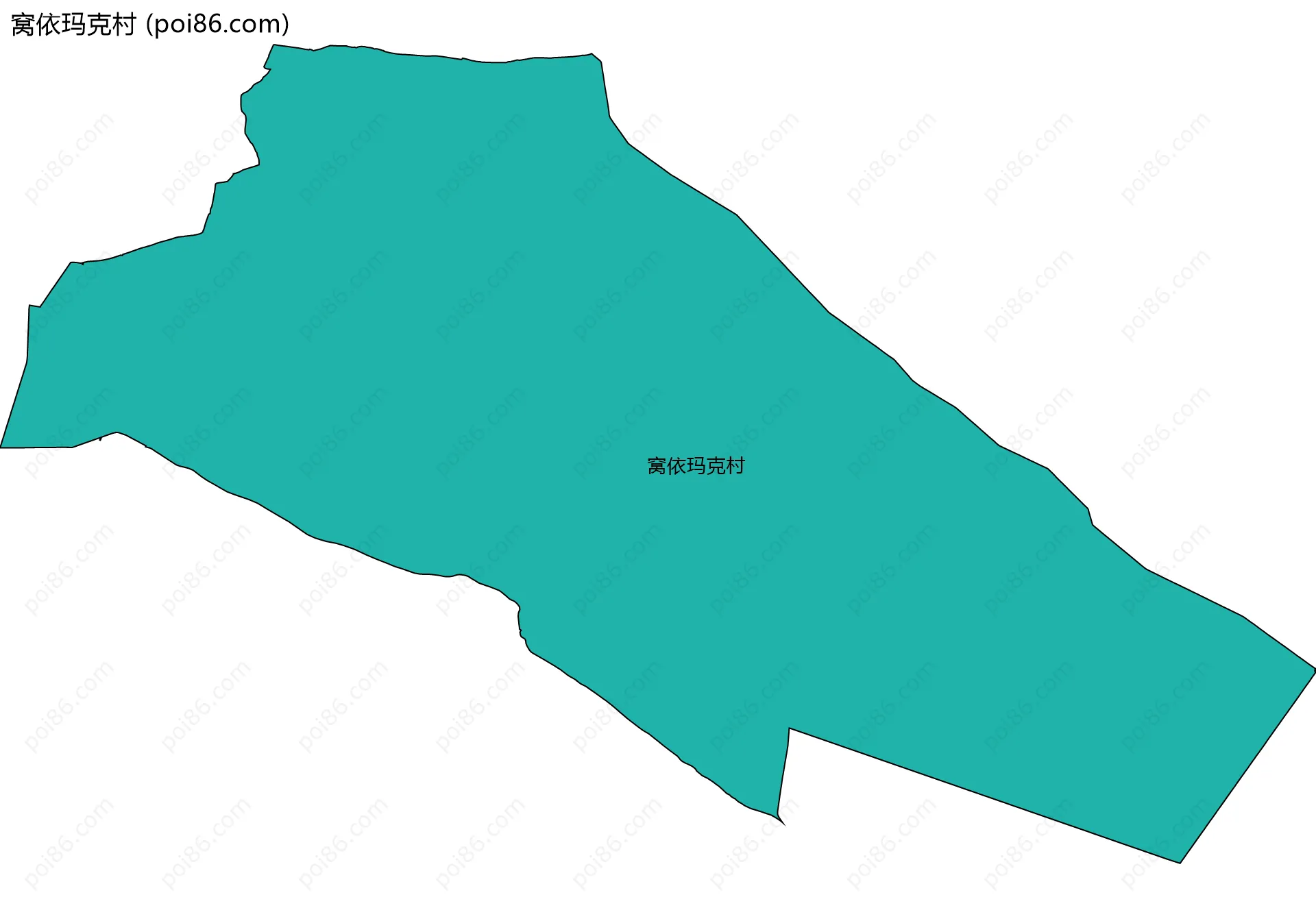 窝依玛克村边界地图