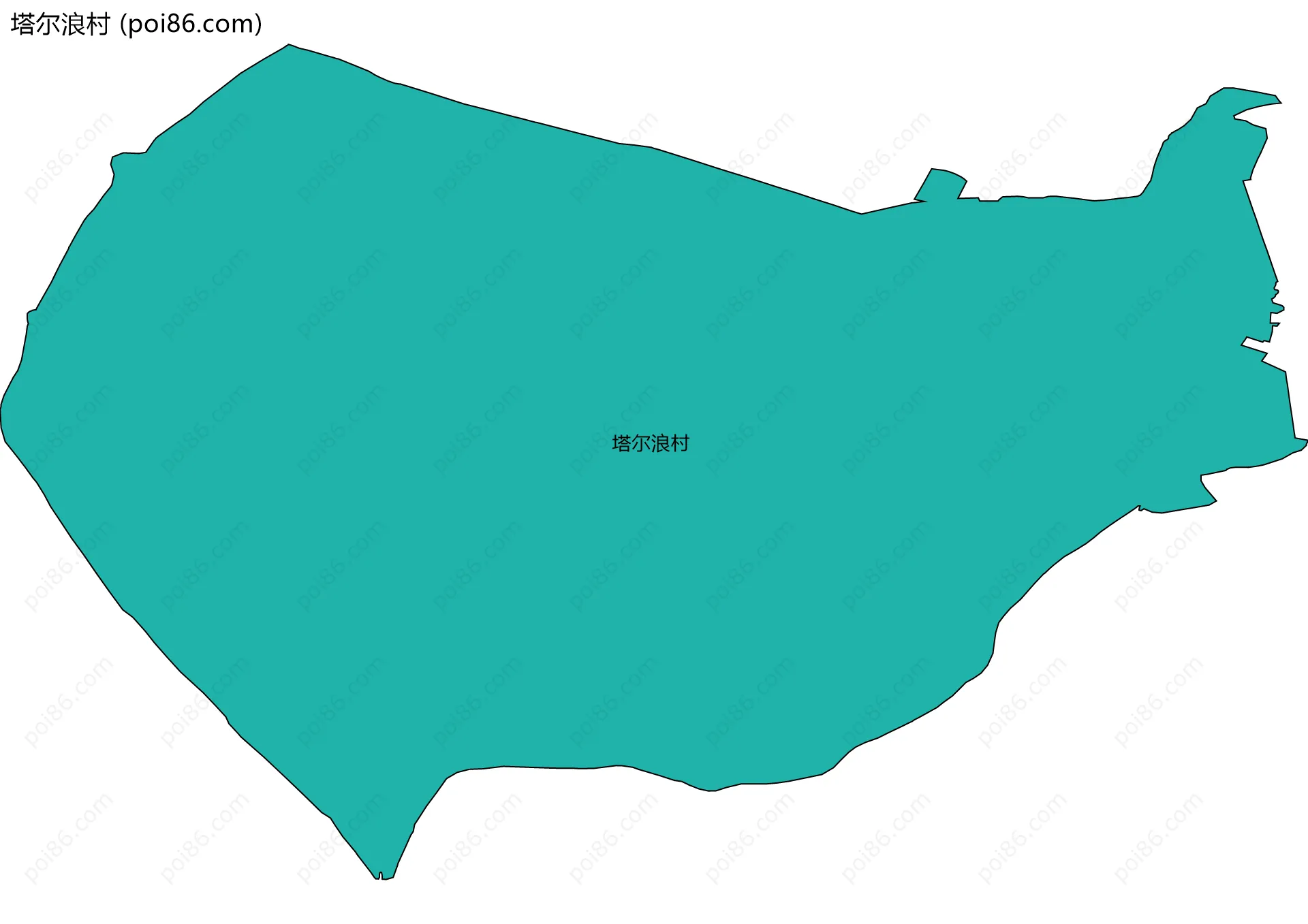 塔尔浪村边界地图