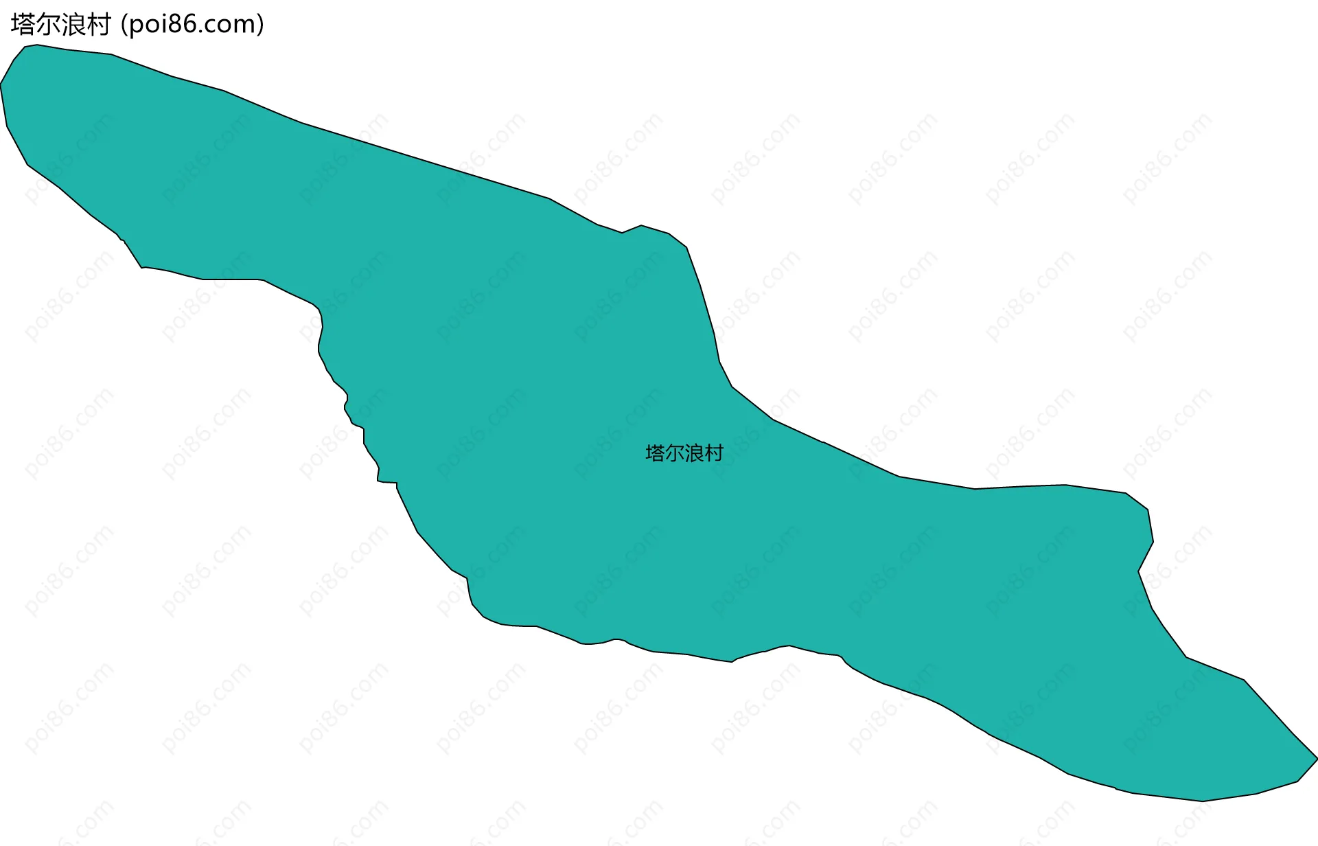 塔尔浪村边界地图
