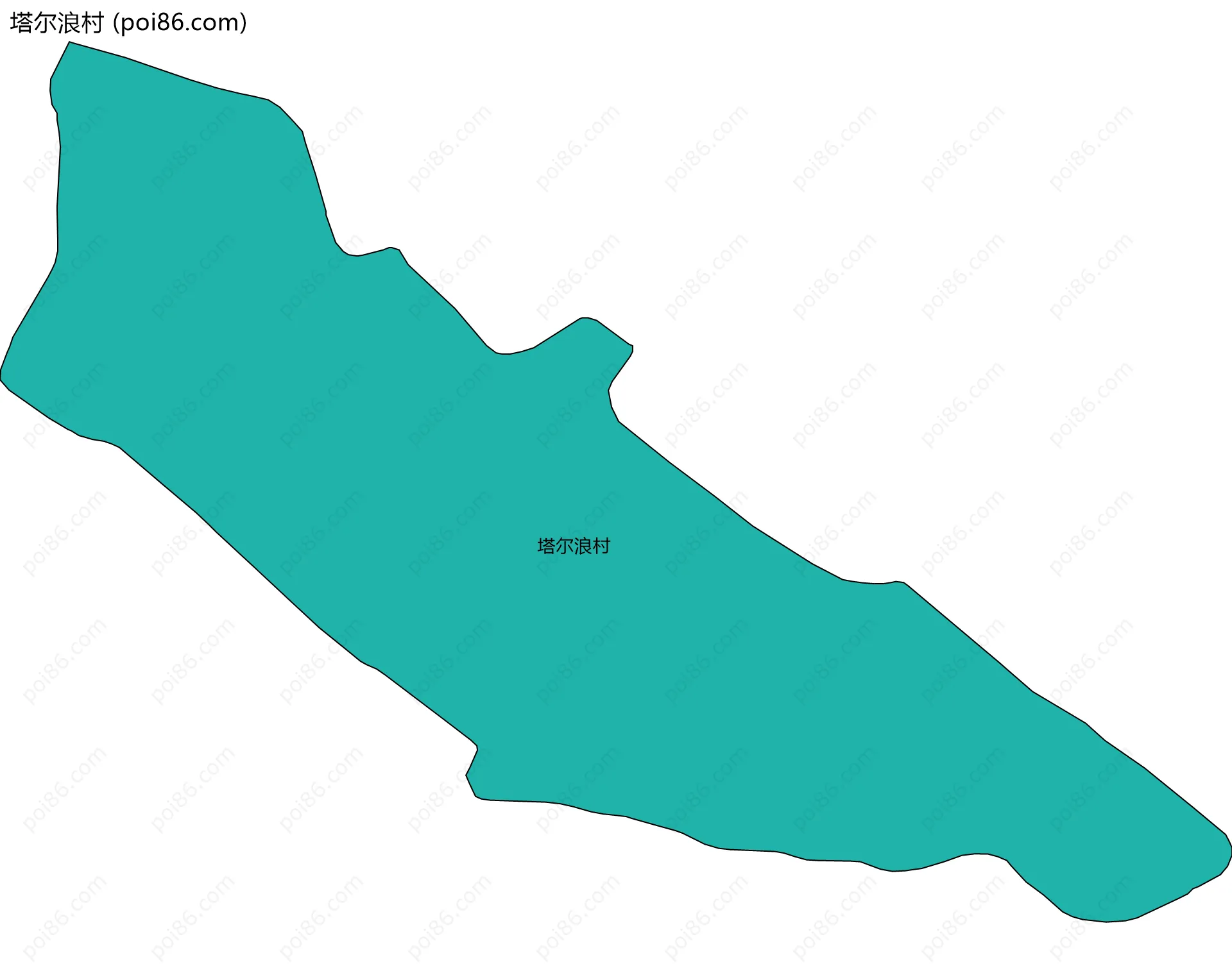 塔尔浪村边界地图
