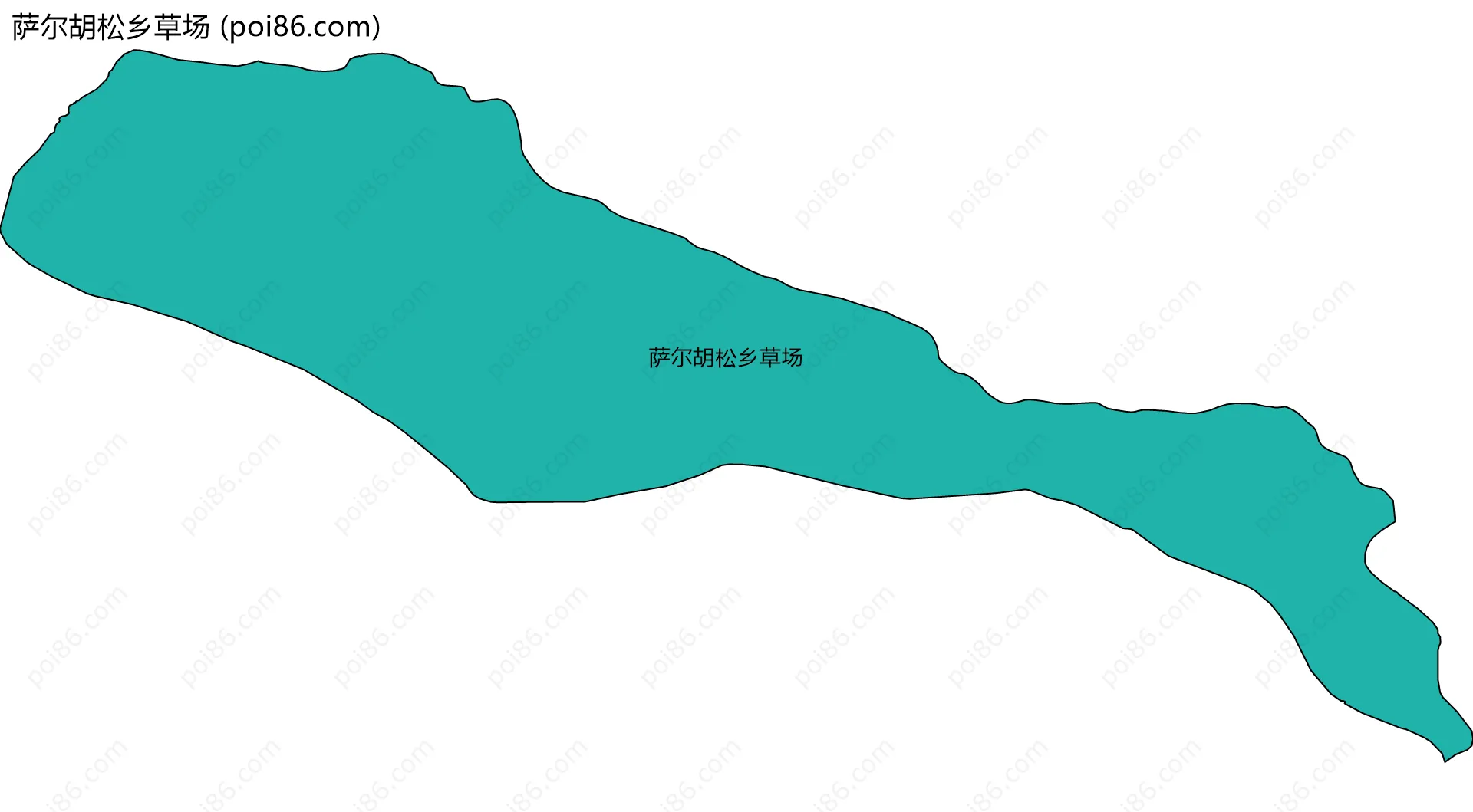萨尔胡松乡草场边界地图