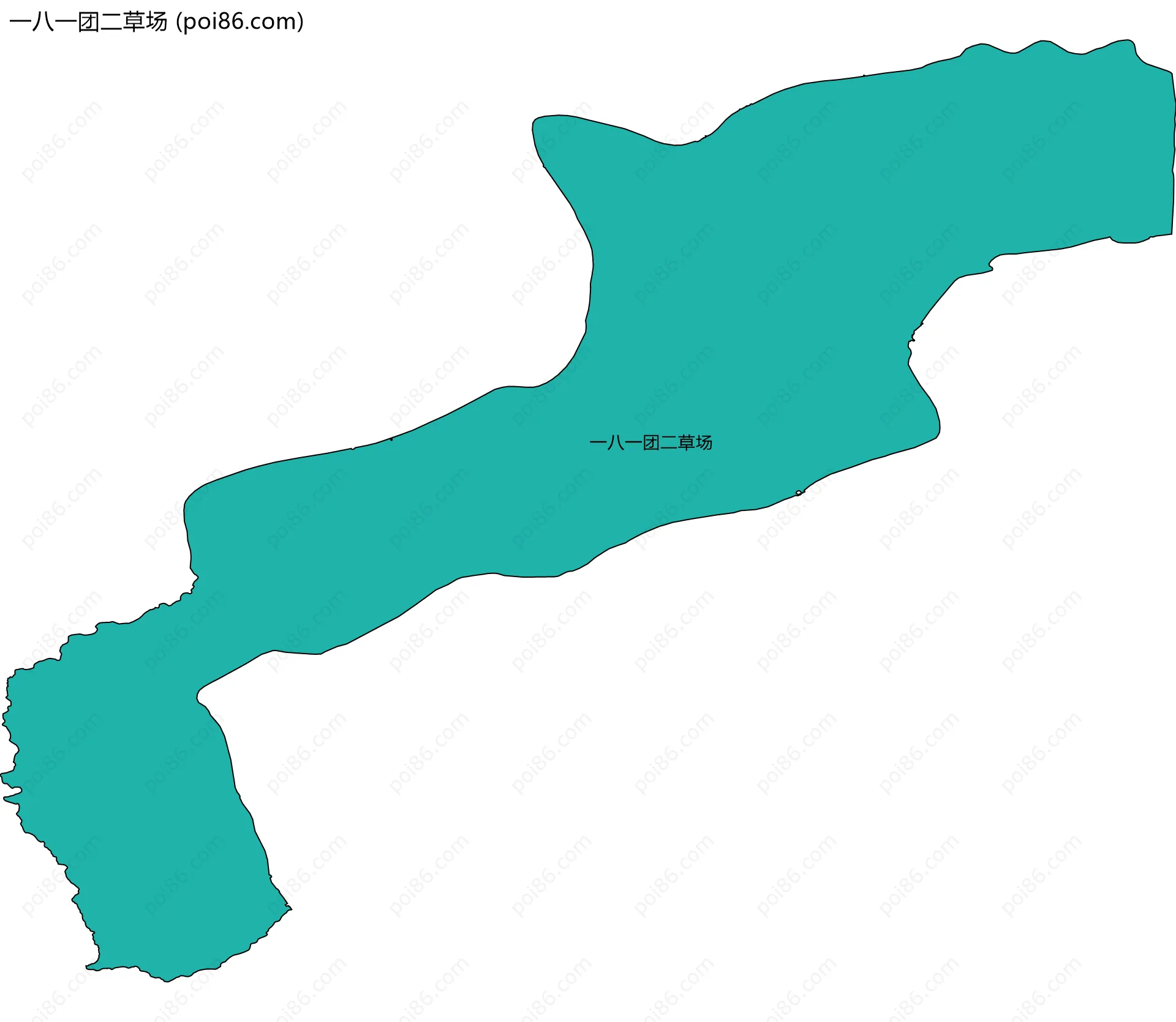一八一团二草场边界地图
