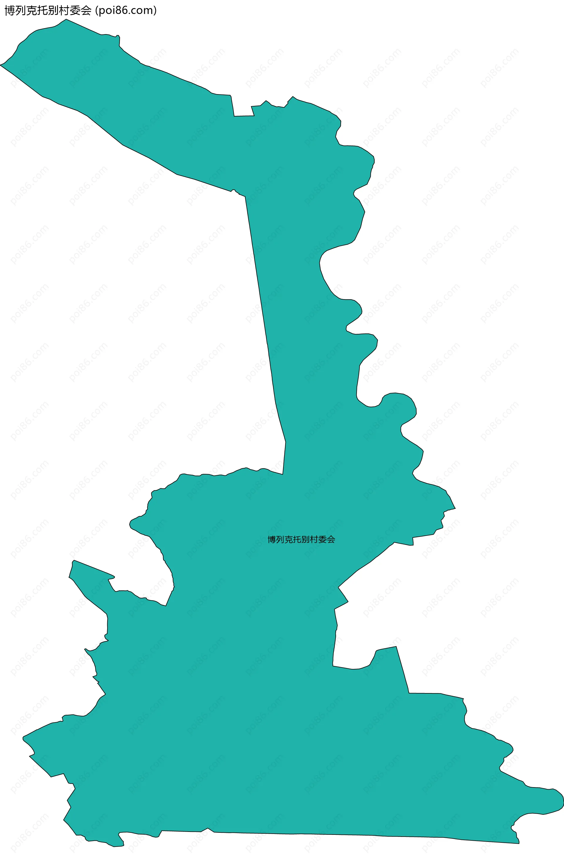 博列克托别村委会边界地图