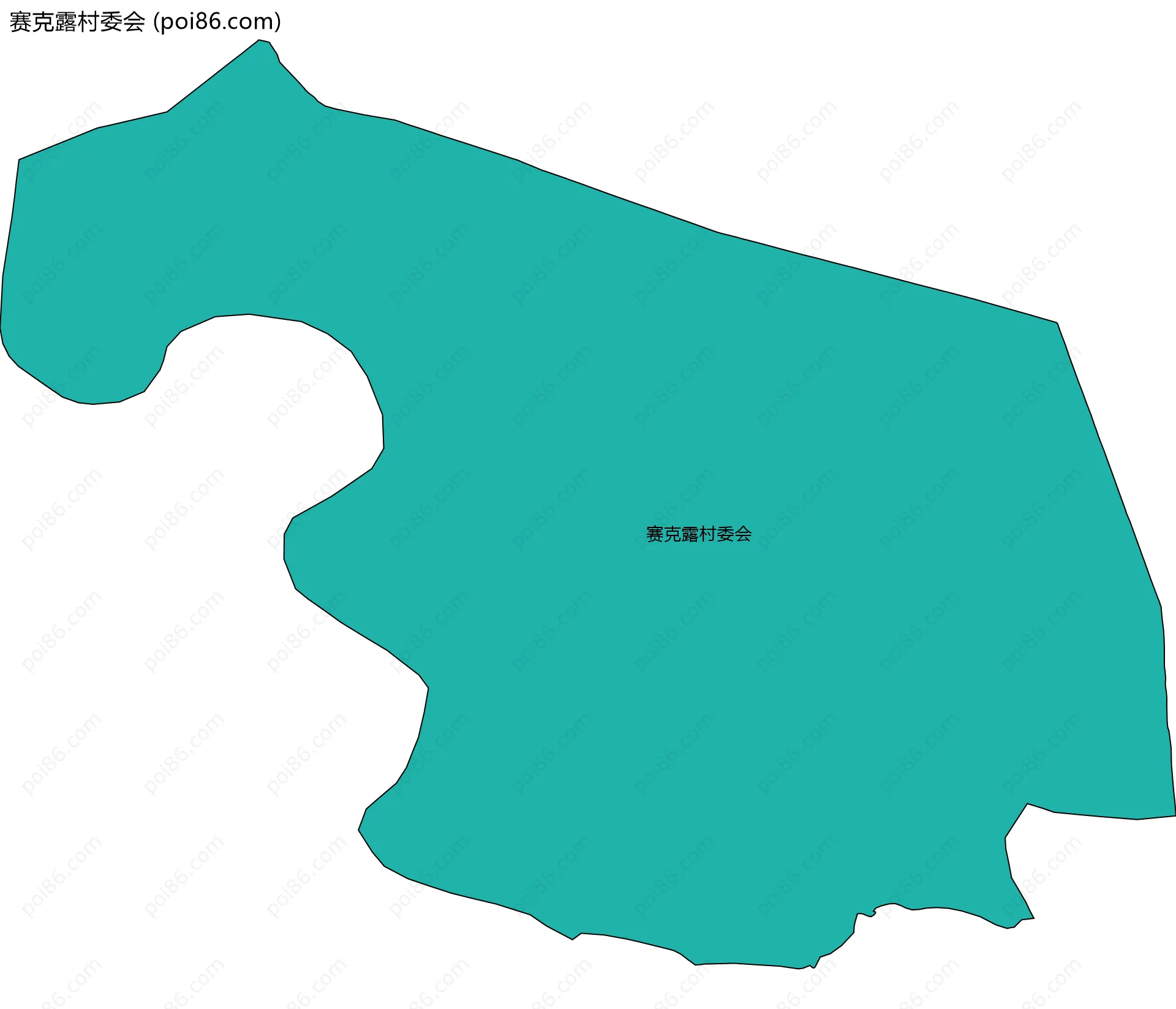 赛克露村委会边界地图