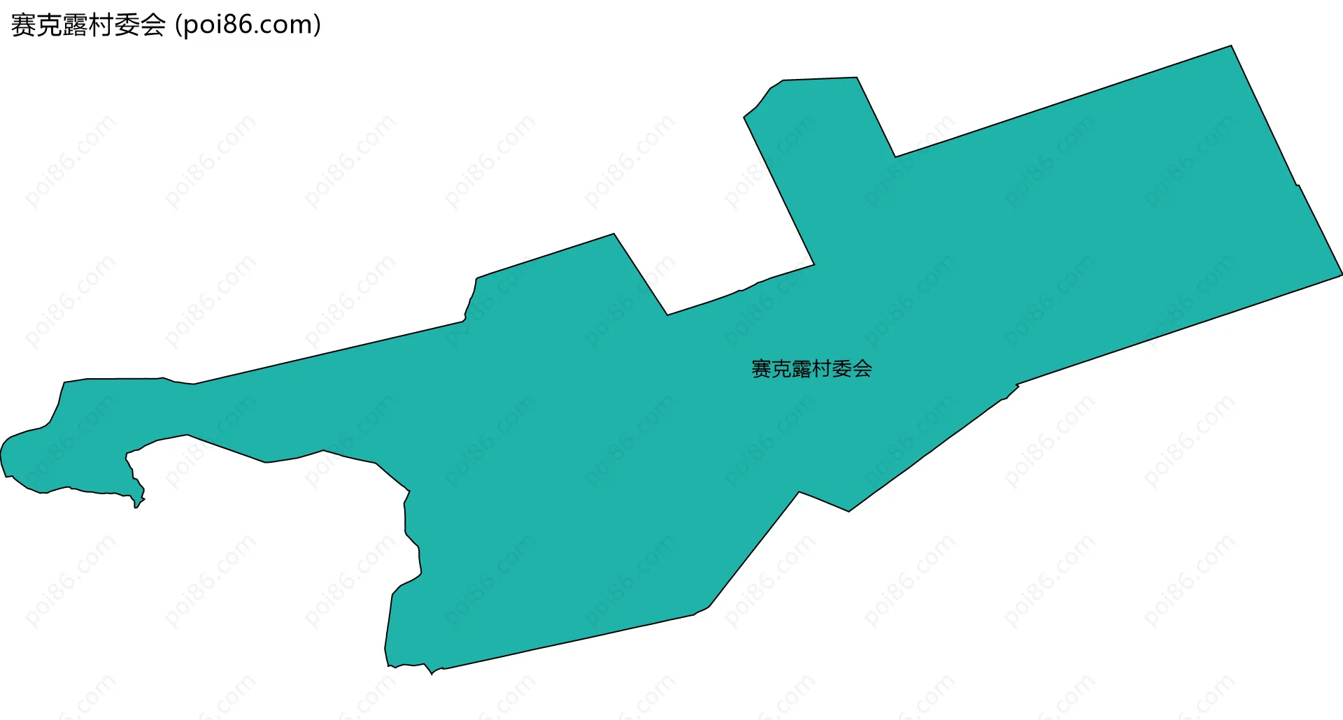 赛克露村委会边界地图