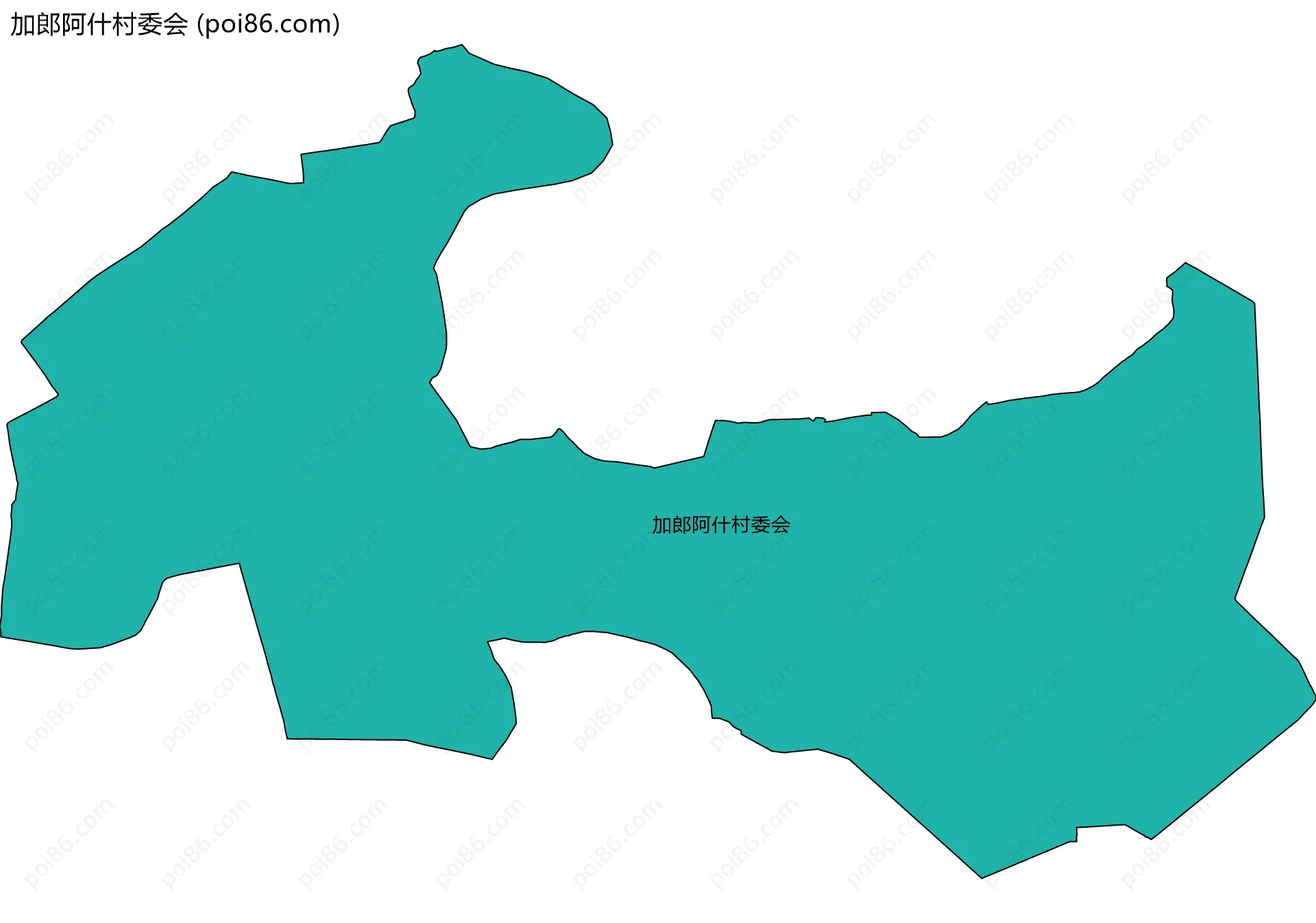 加郎阿什村委会边界地图
