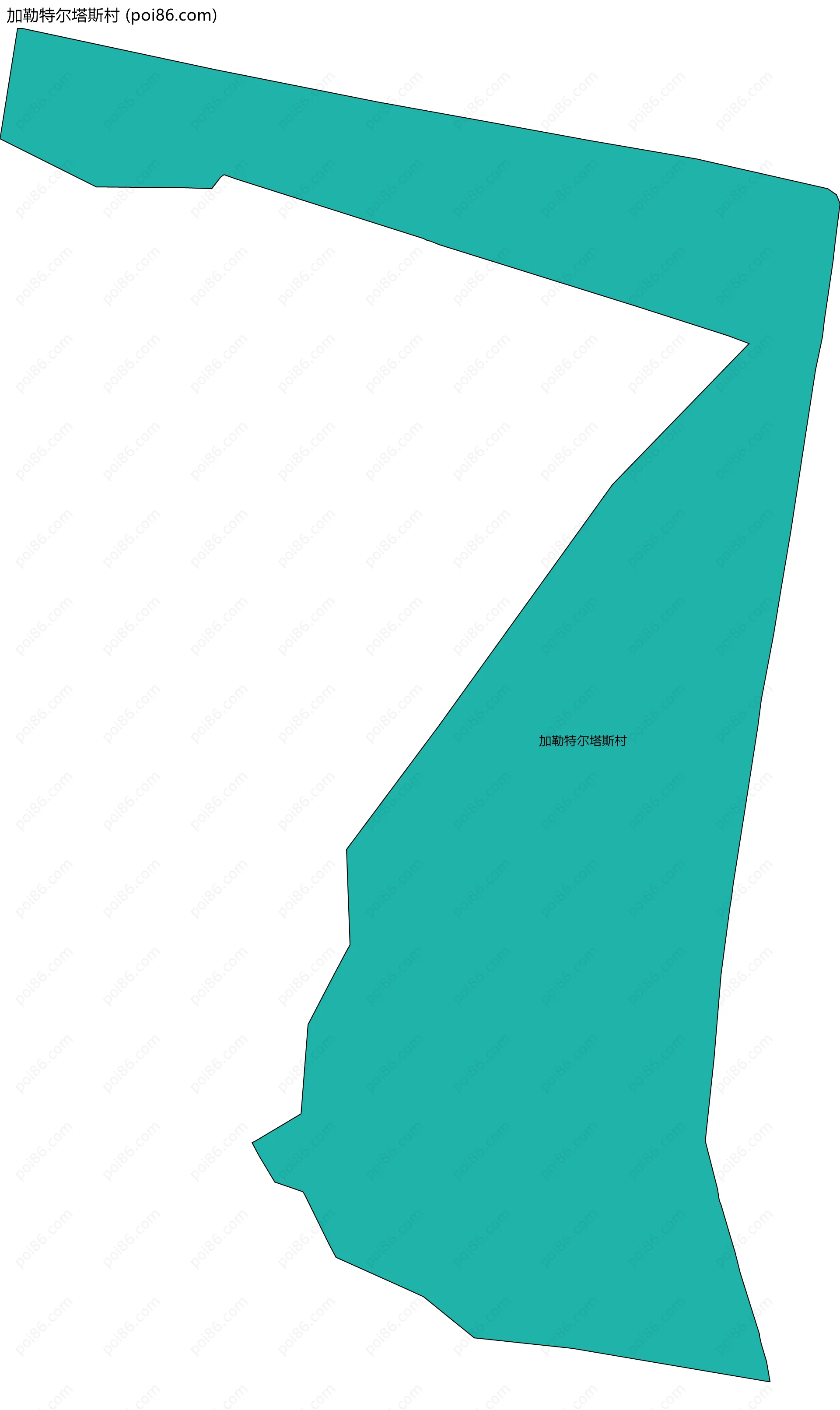 加勒特尔塔斯村边界地图