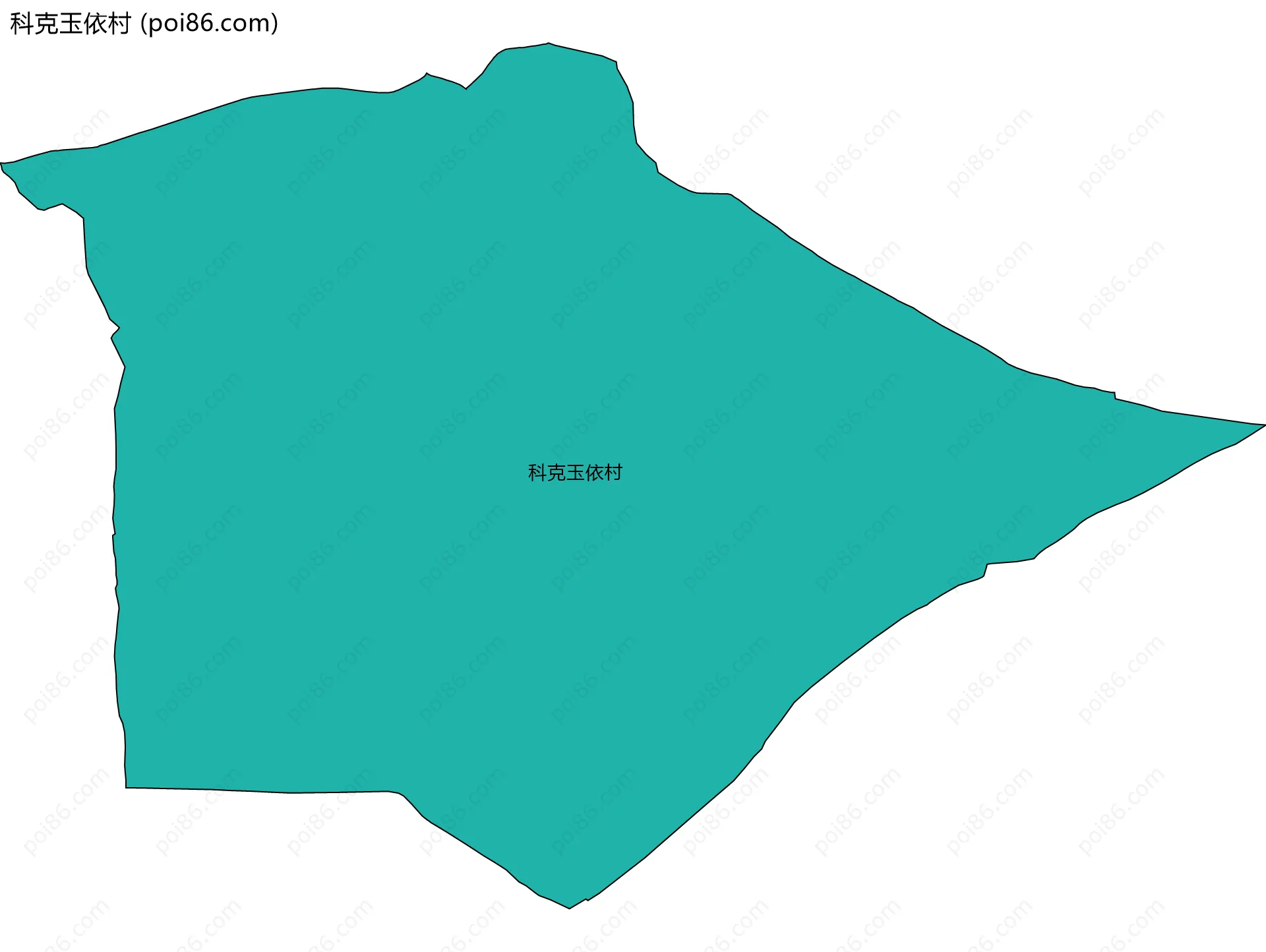 科克玉依村边界地图