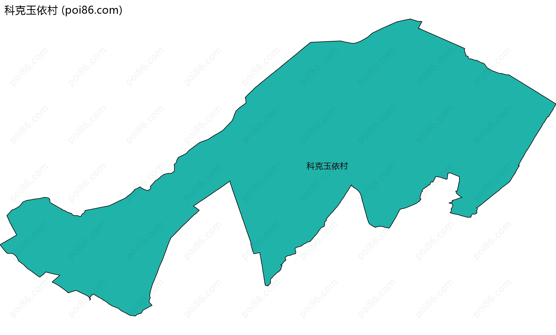科克玉依村边界地图
