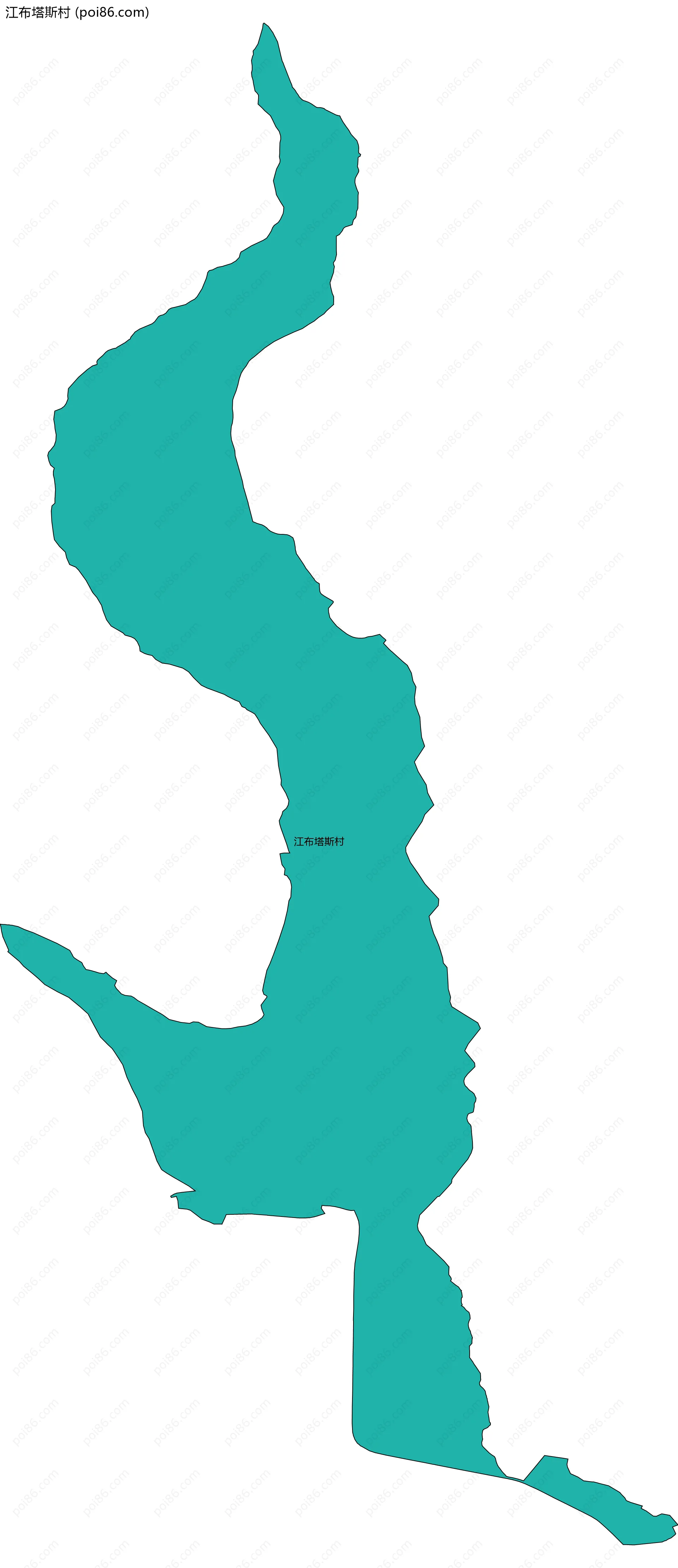 江布塔斯村边界地图