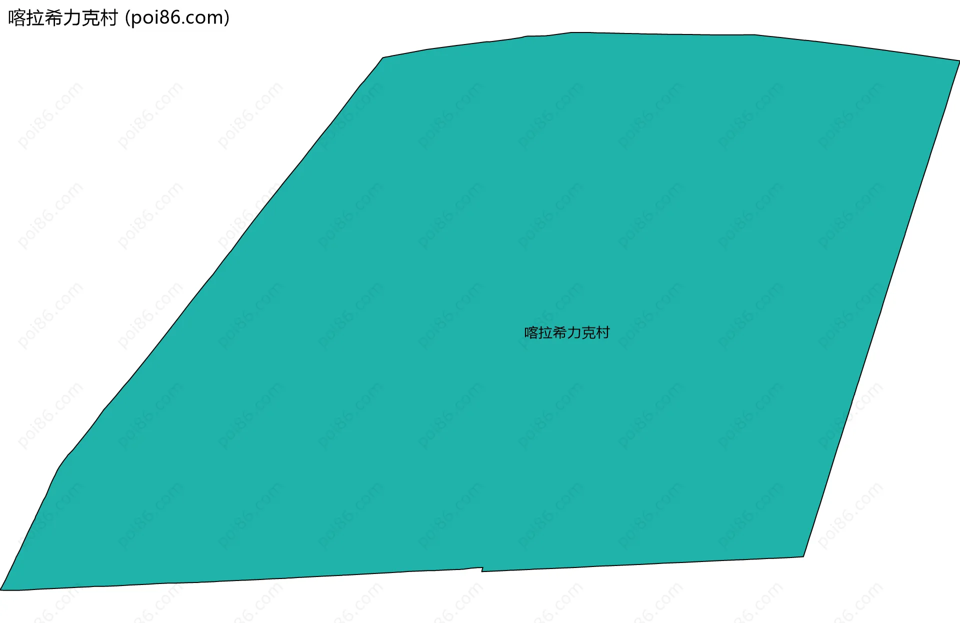 喀拉希力克村边界地图