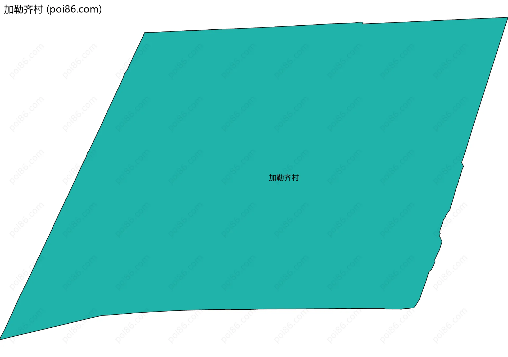 加勒齐村边界地图