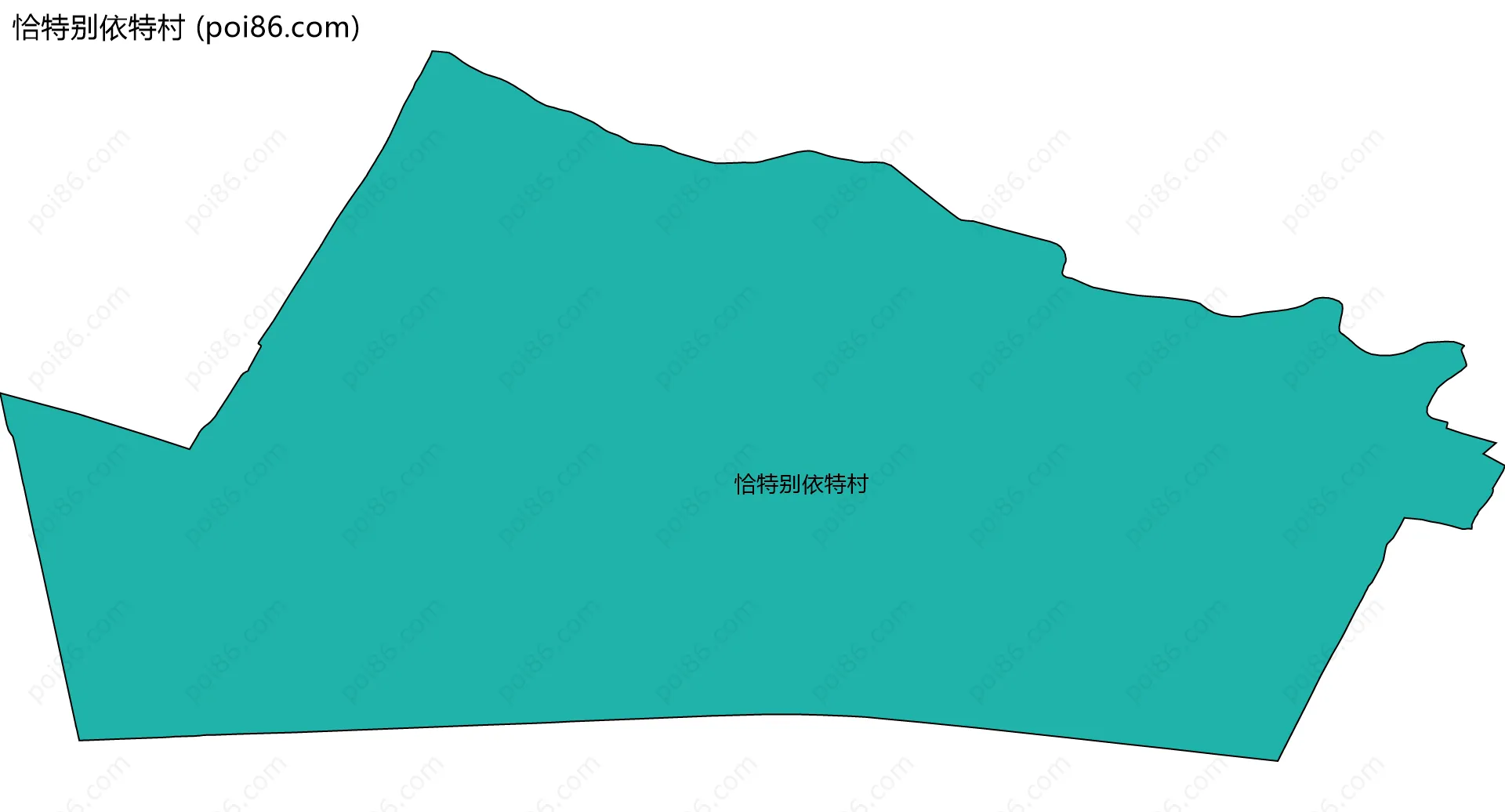恰特别依特村边界地图