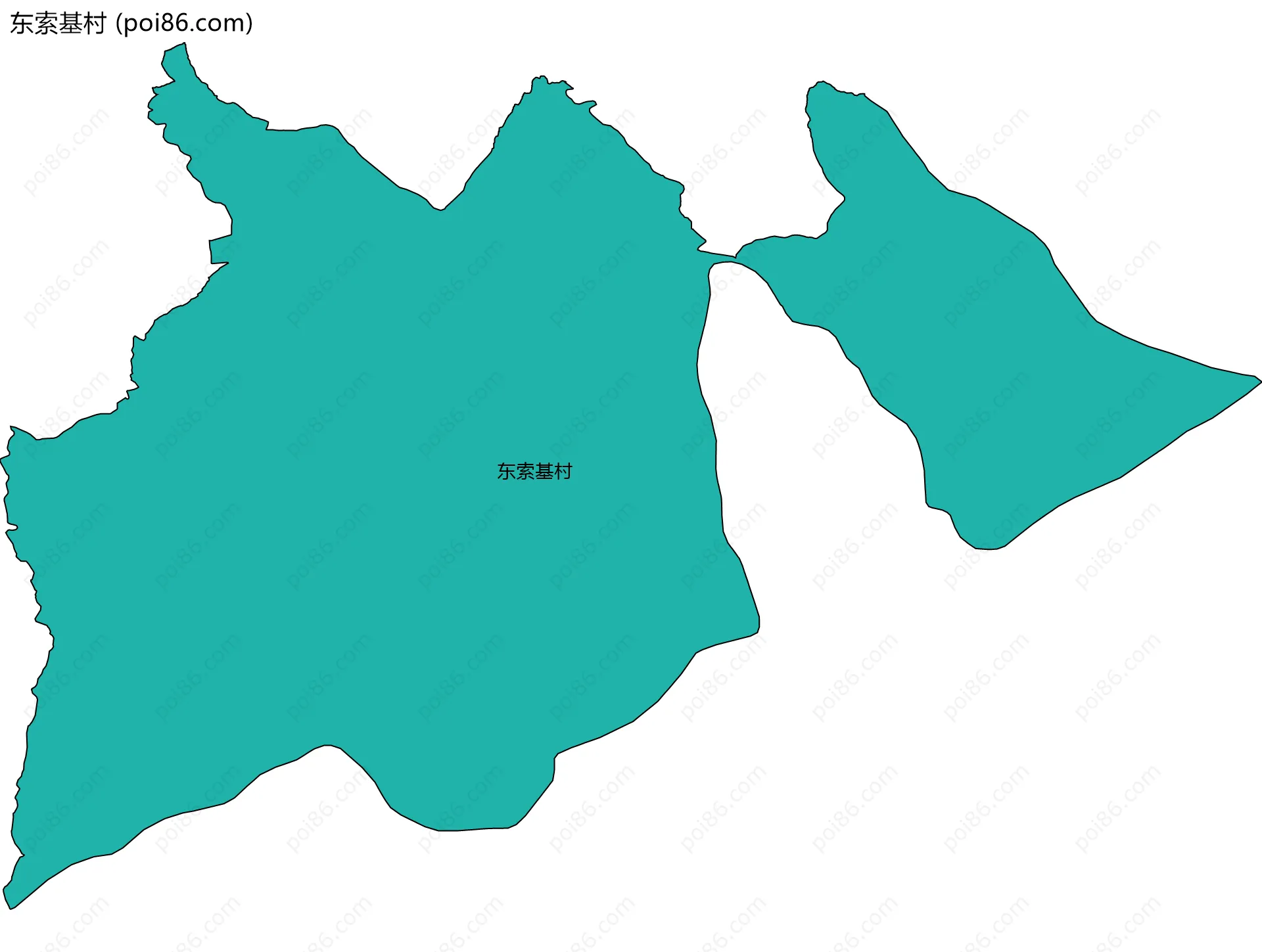 东索基村边界地图