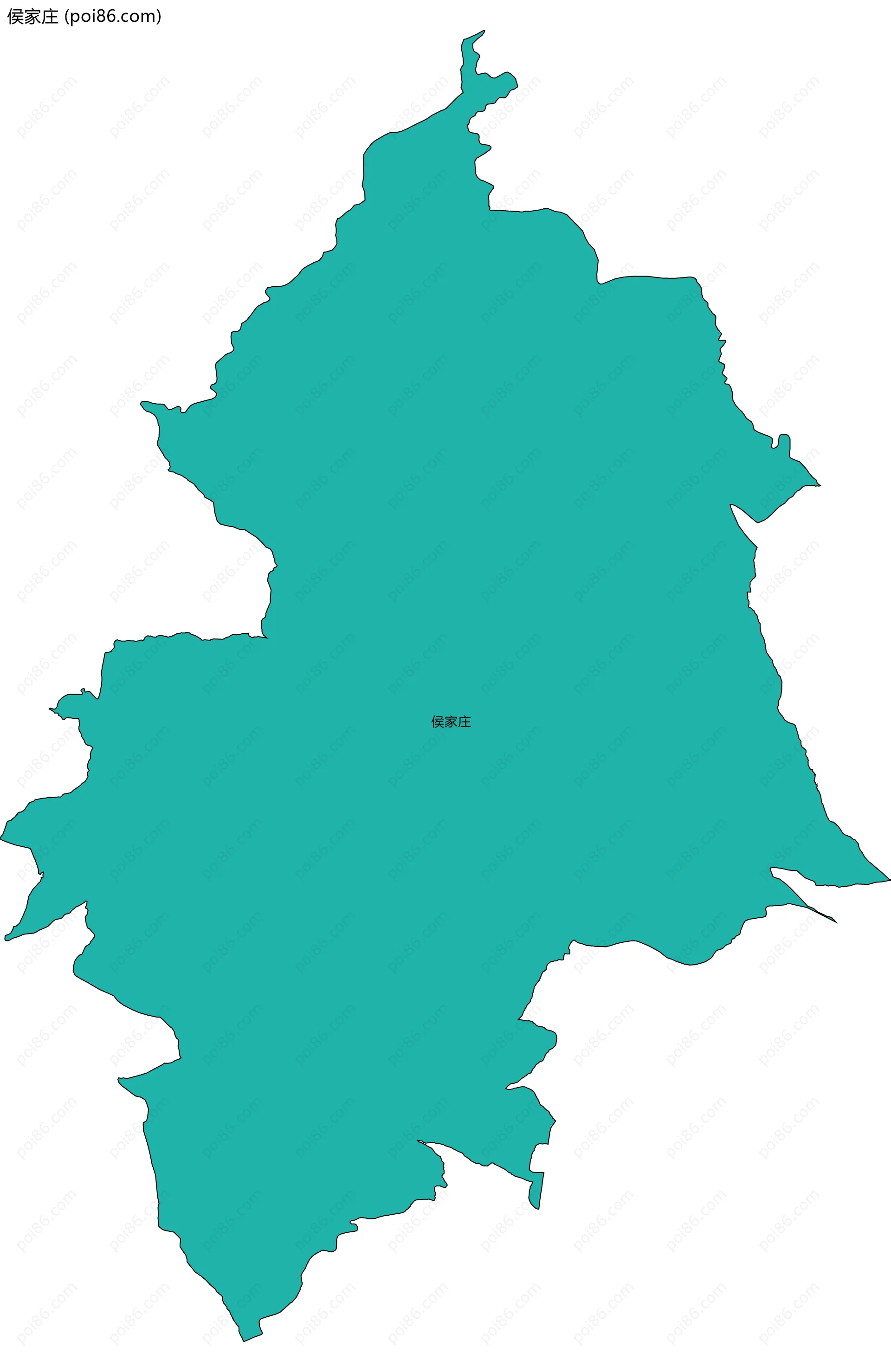 侯家庄边界地图