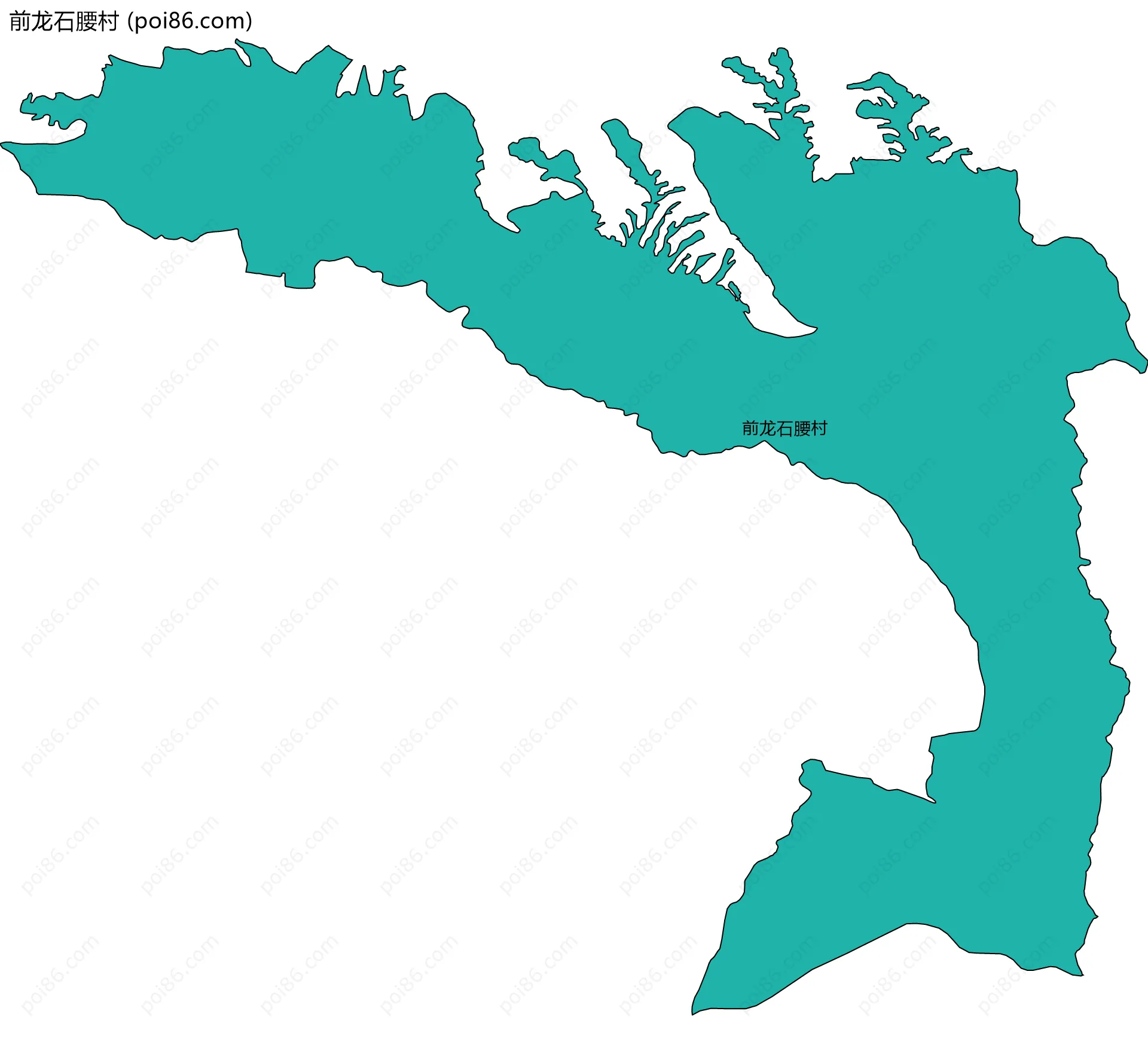 前龙石腰村边界地图