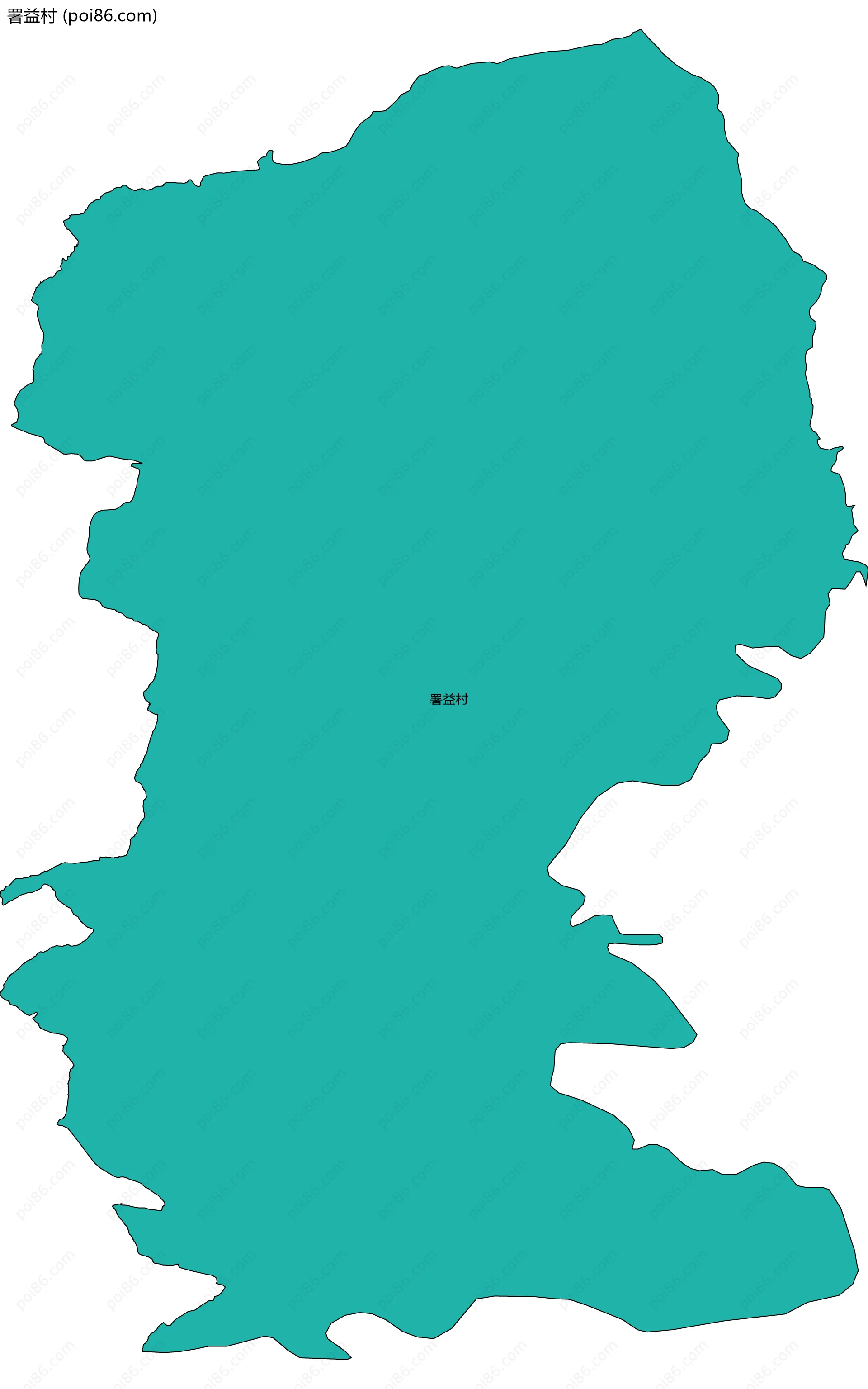 署益村边界地图