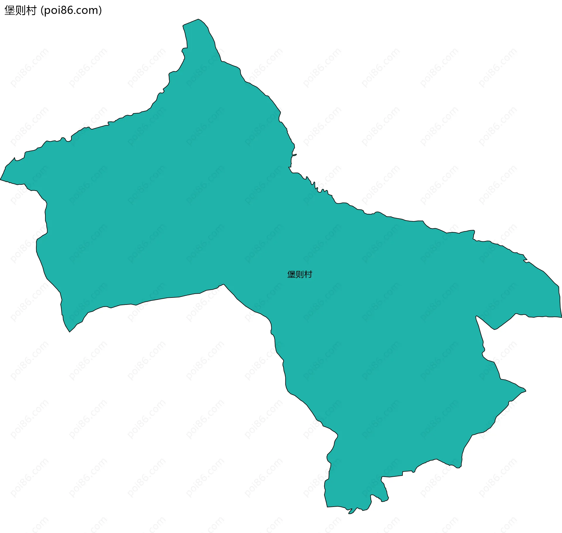 堡则村边界地图