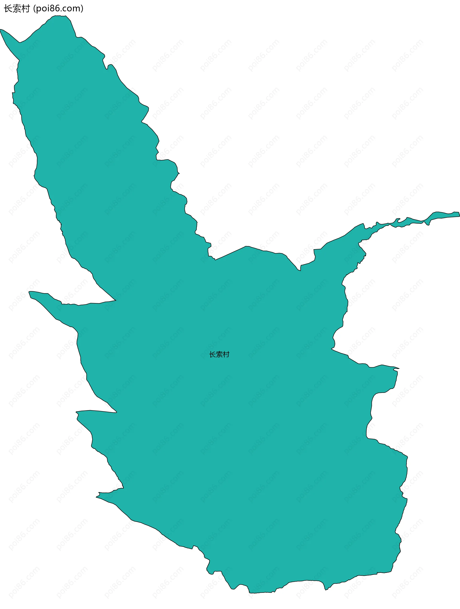 长索村边界地图