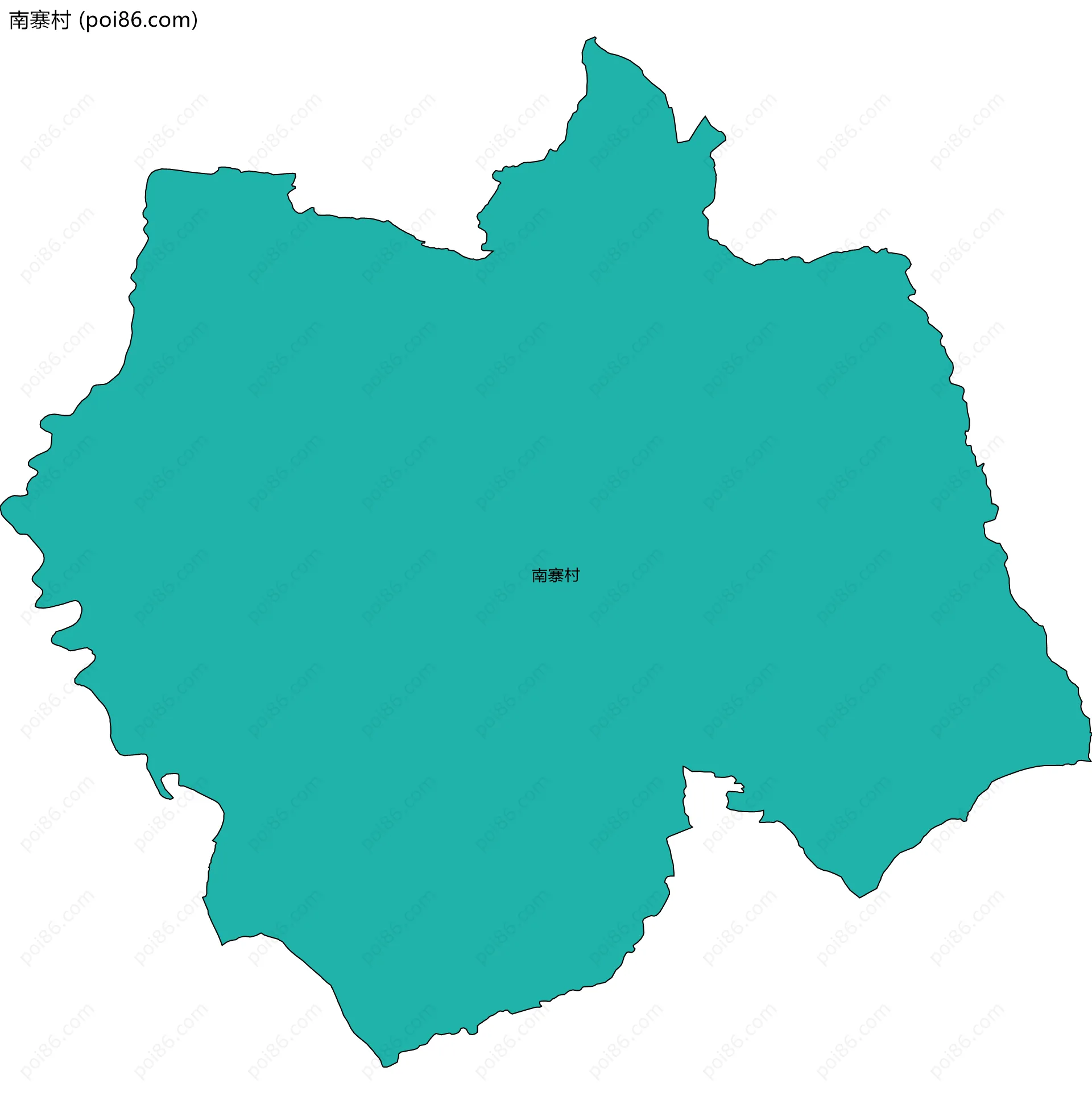 南寨村边界地图