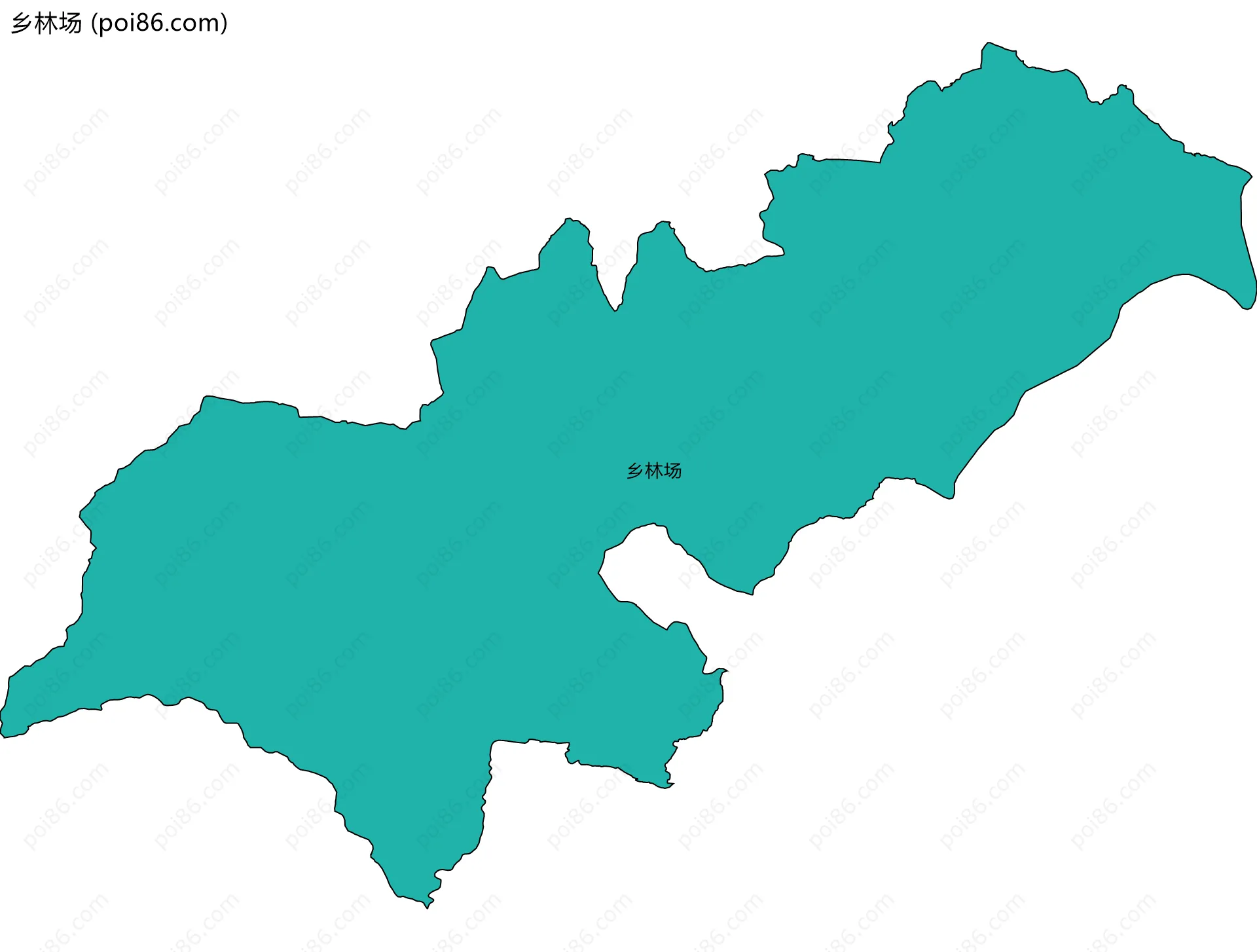 乡林场边界地图