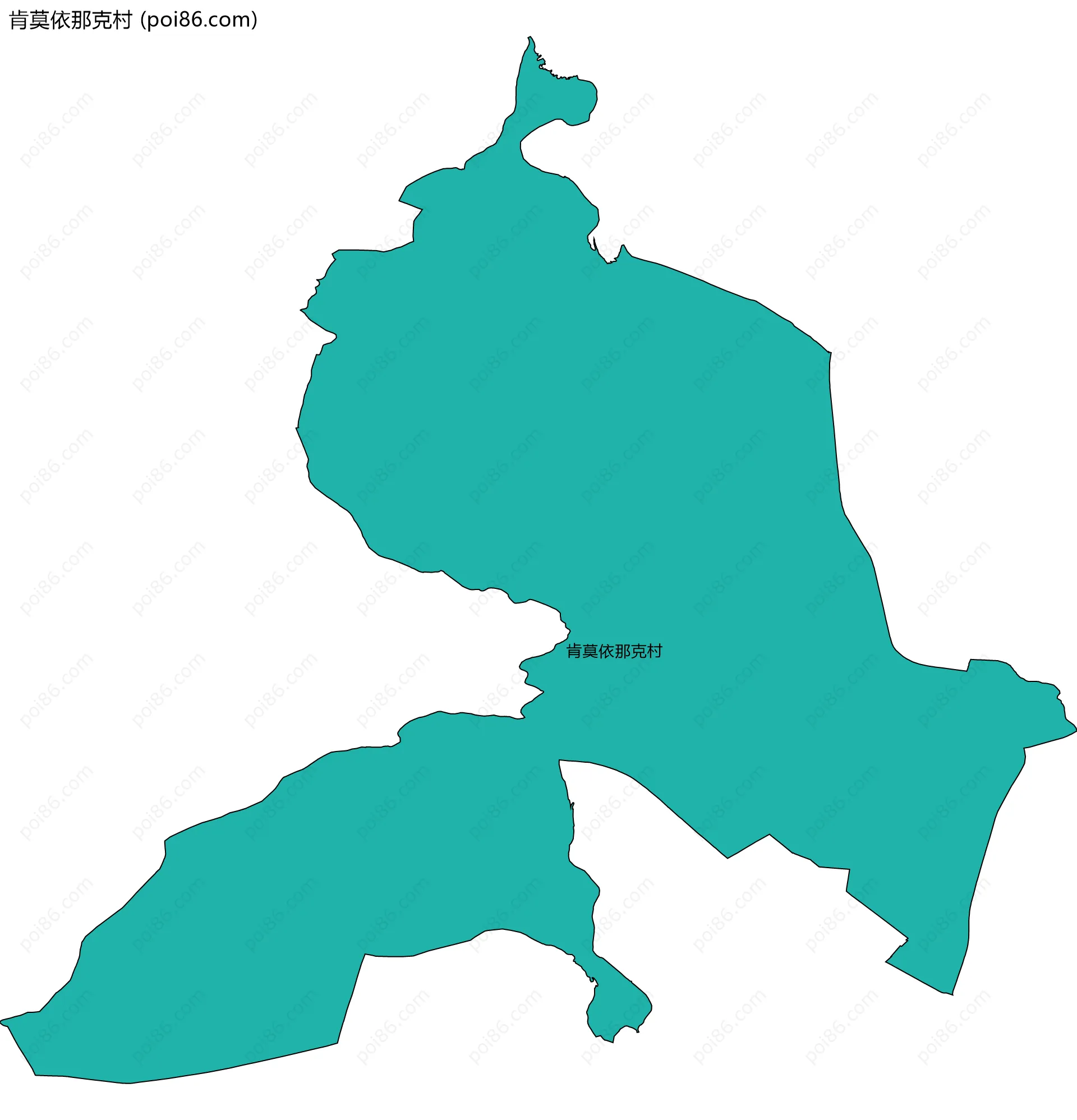 肯莫依那克村边界地图