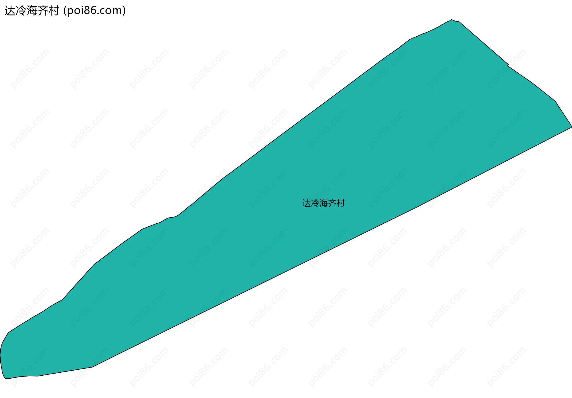 达冷海齐村边界地图
