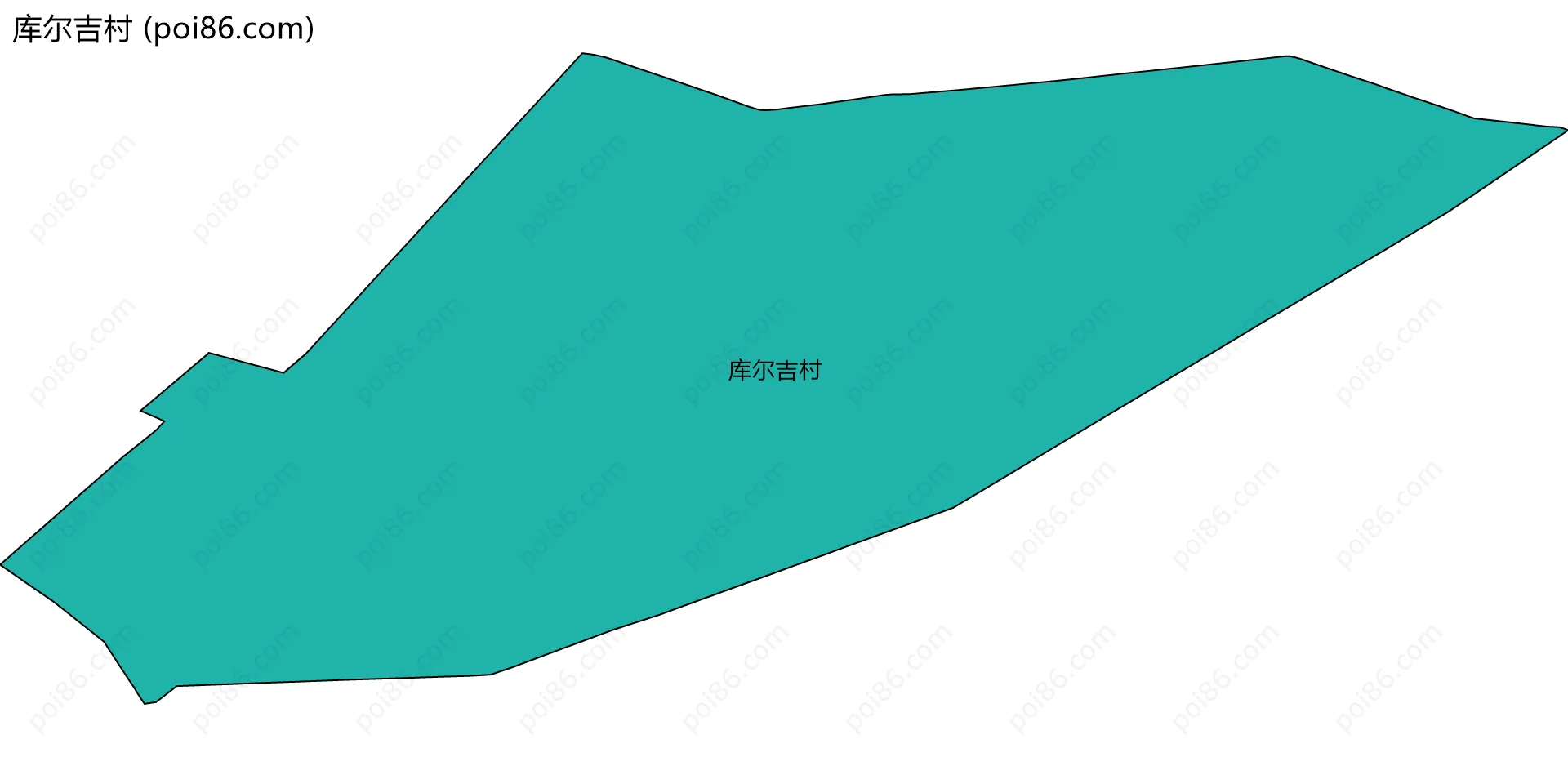 库尔吉村边界地图