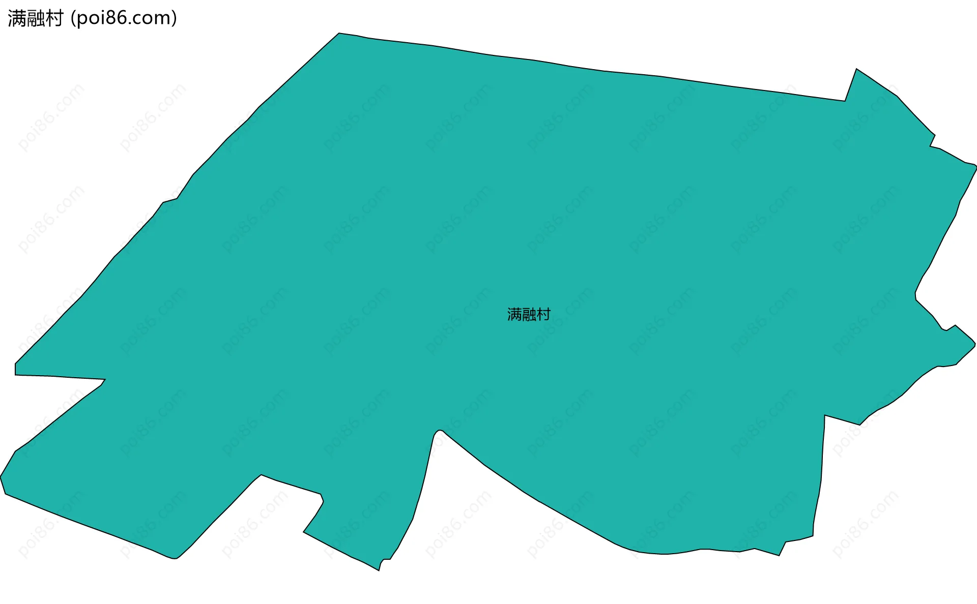 满融村边界地图