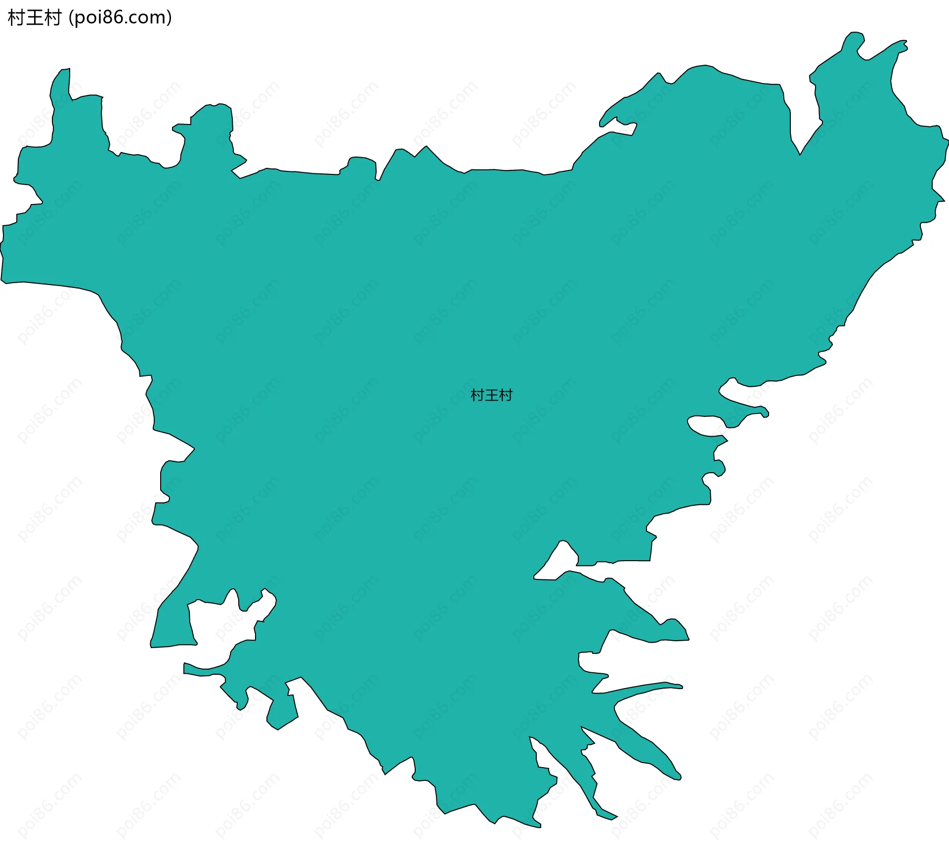 村王村边界地图