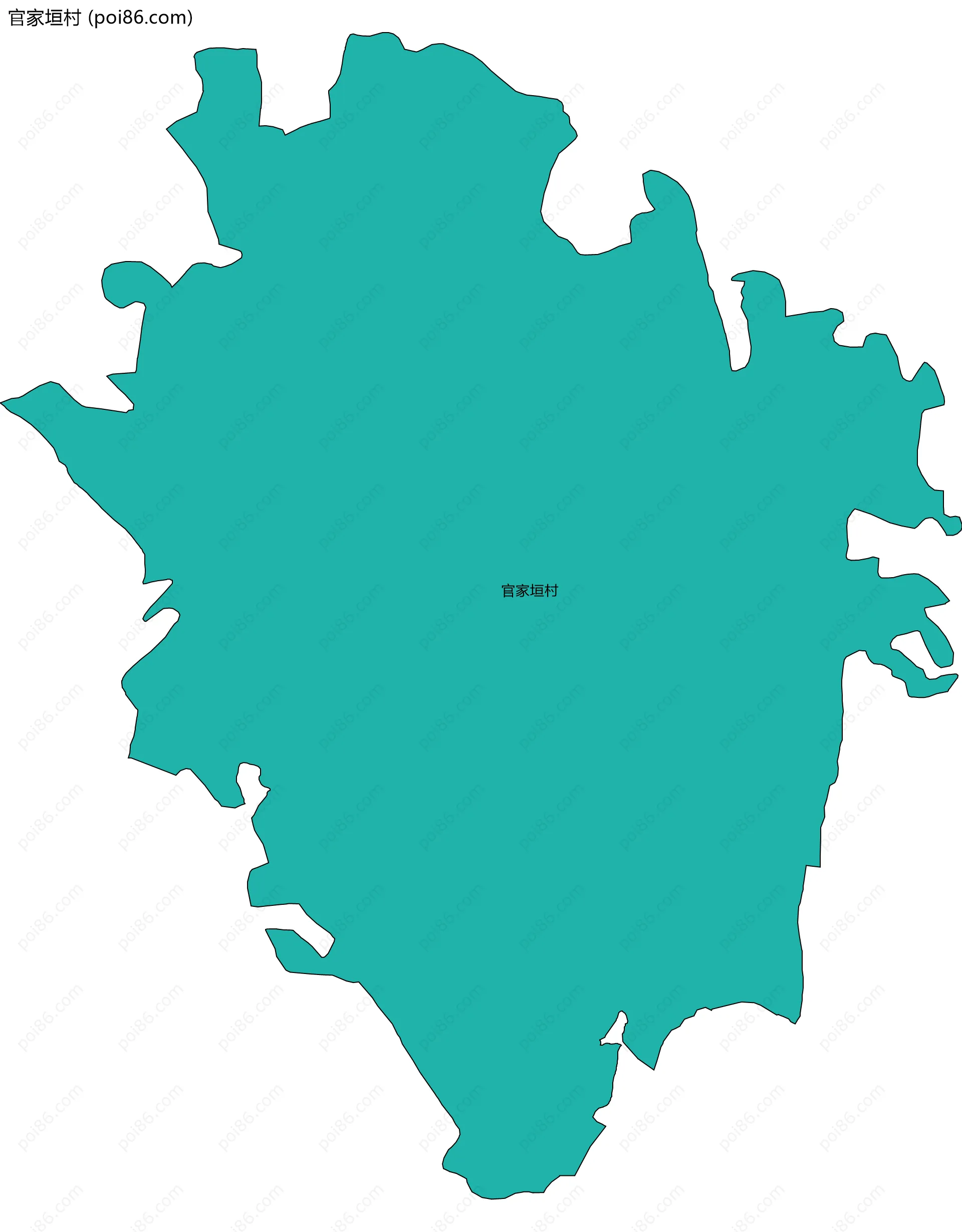 官家垣村边界地图