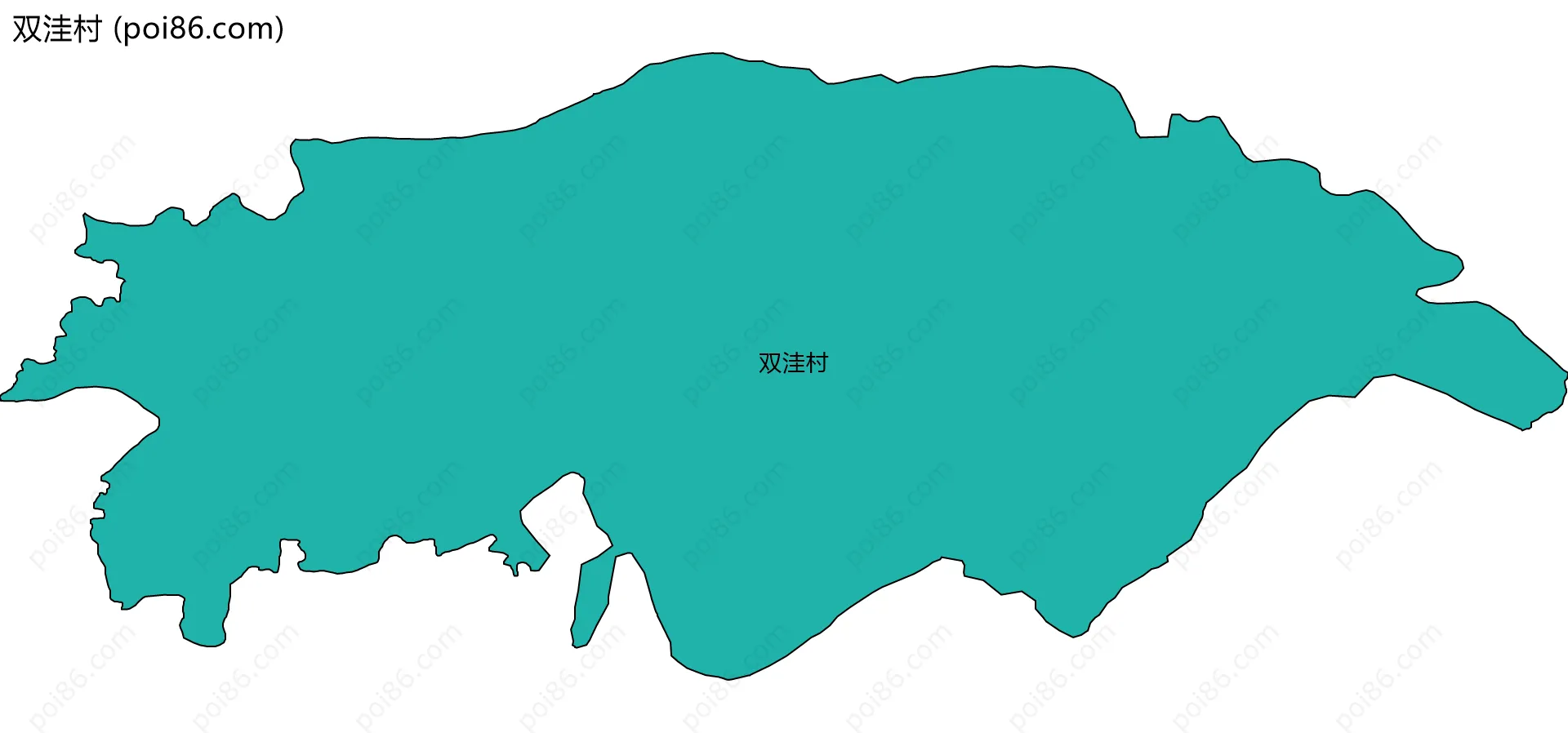 双洼村边界地图