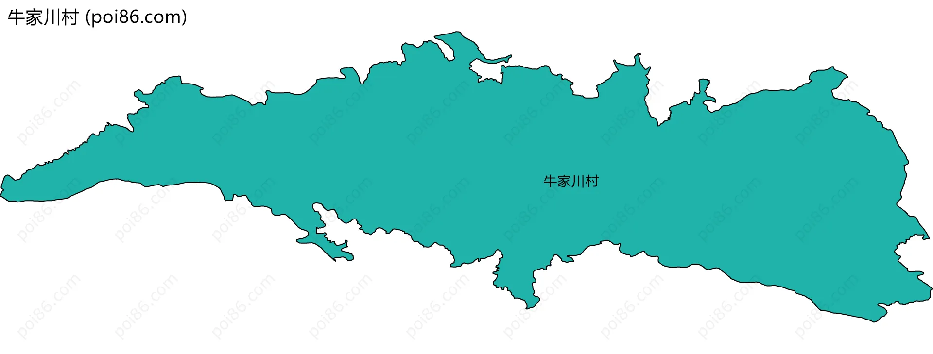 牛家川村边界地图