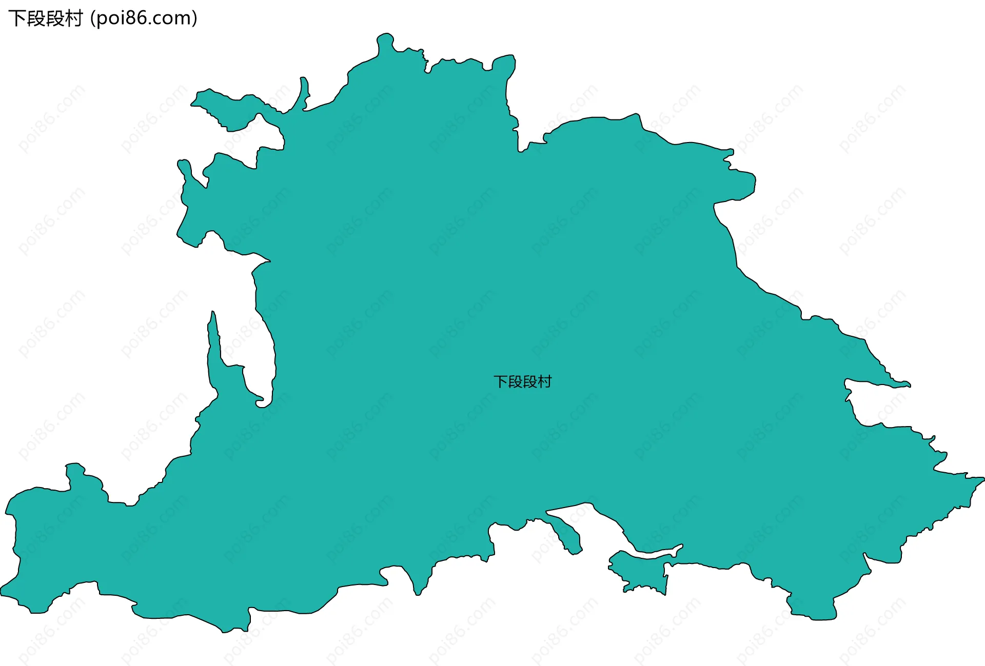 下段段村边界地图