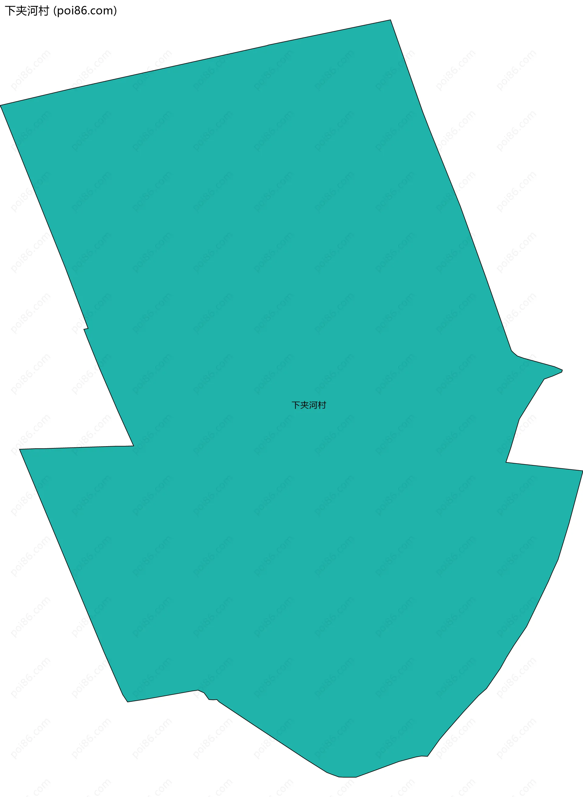 下夹河村边界地图