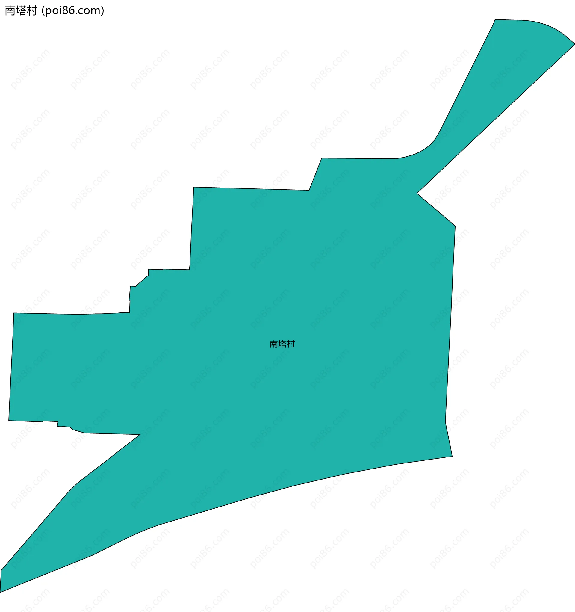 南塔村边界地图