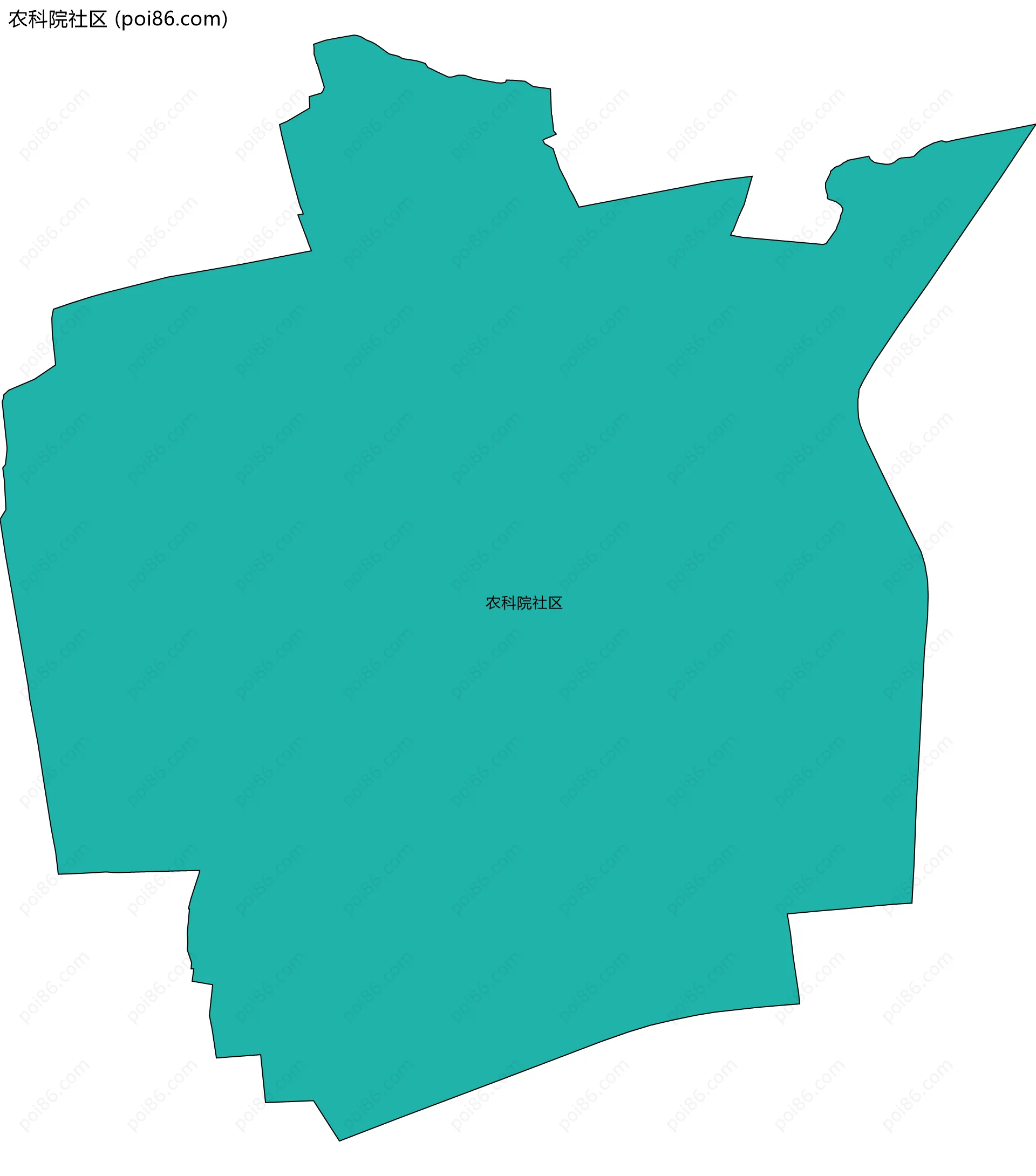 农科院社区边界地图