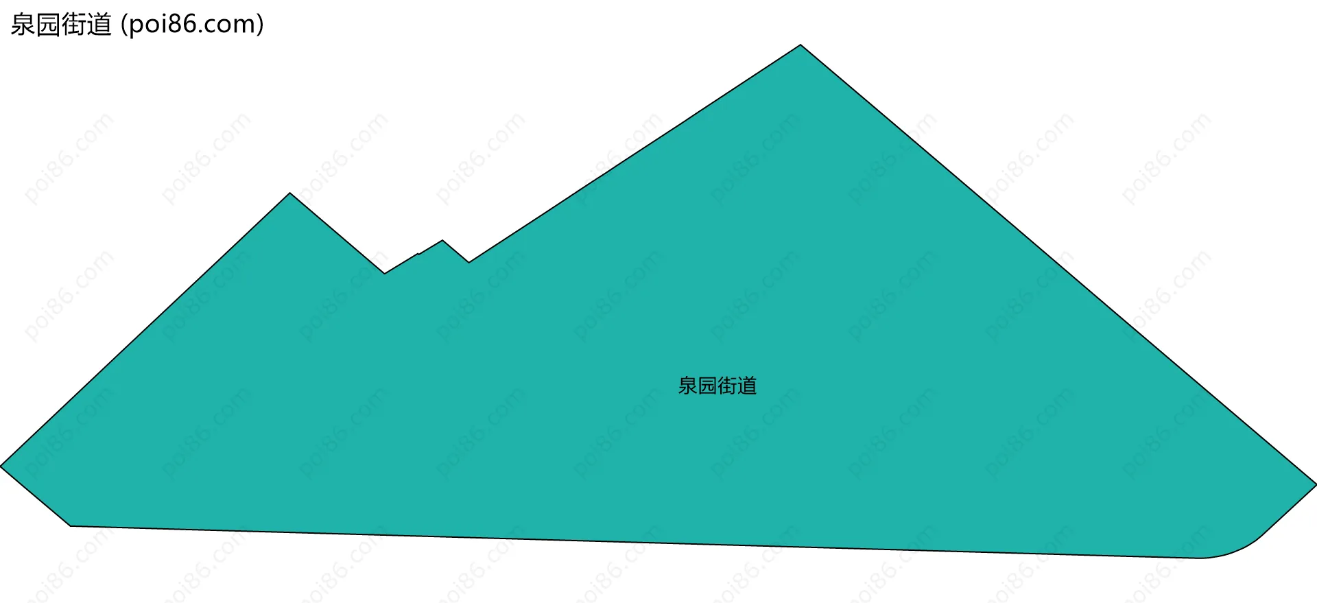 泉园街道边界地图