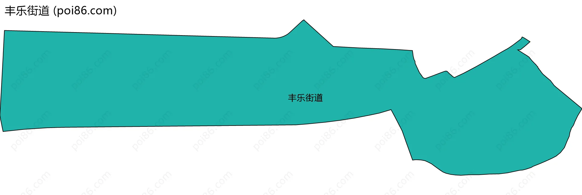 丰乐街道边界地图