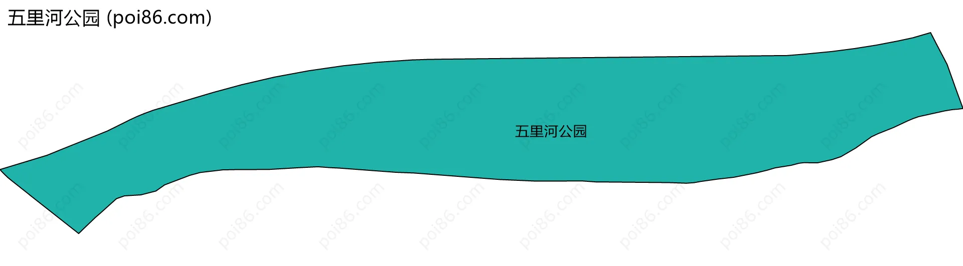 五里河公园边界地图