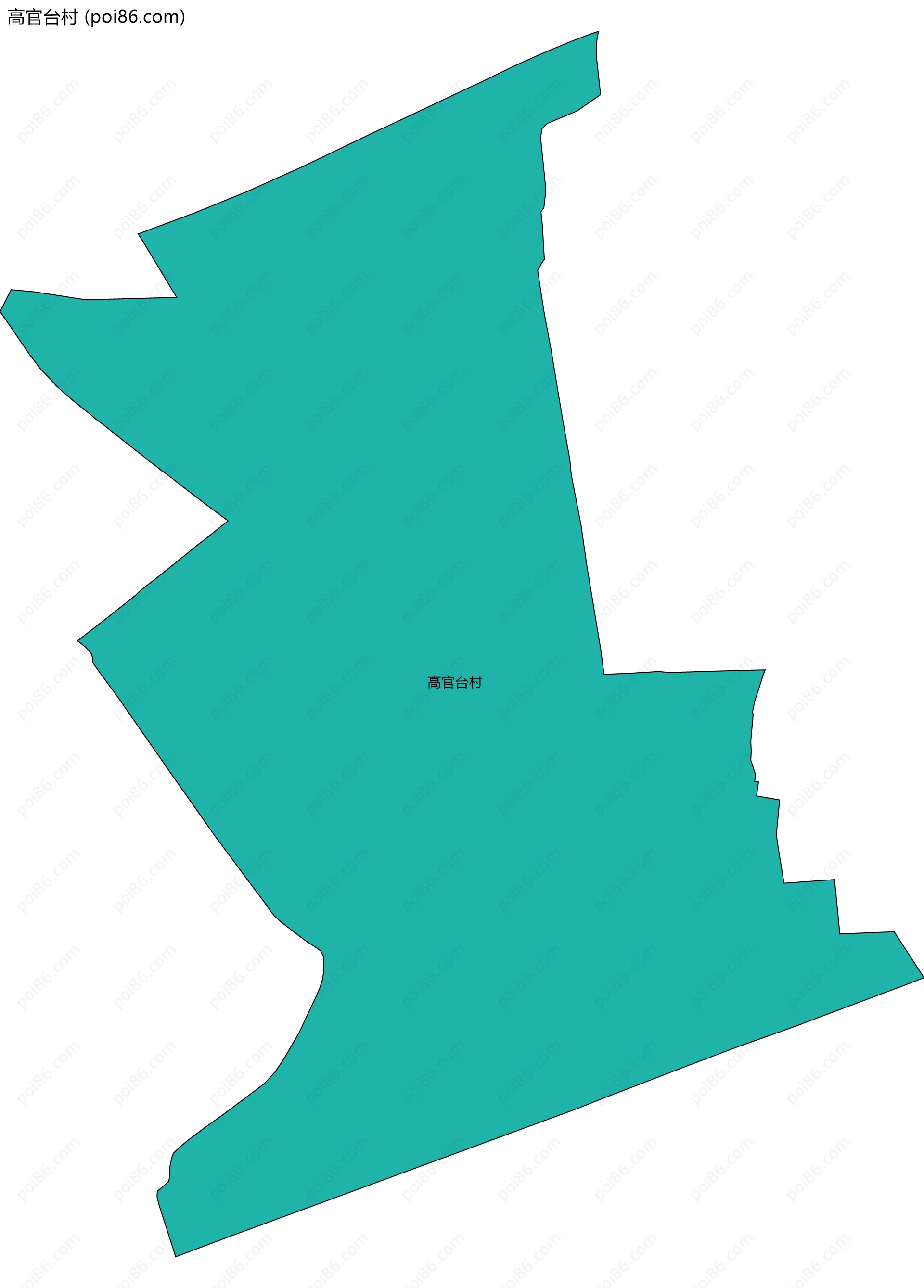 高官台村边界地图