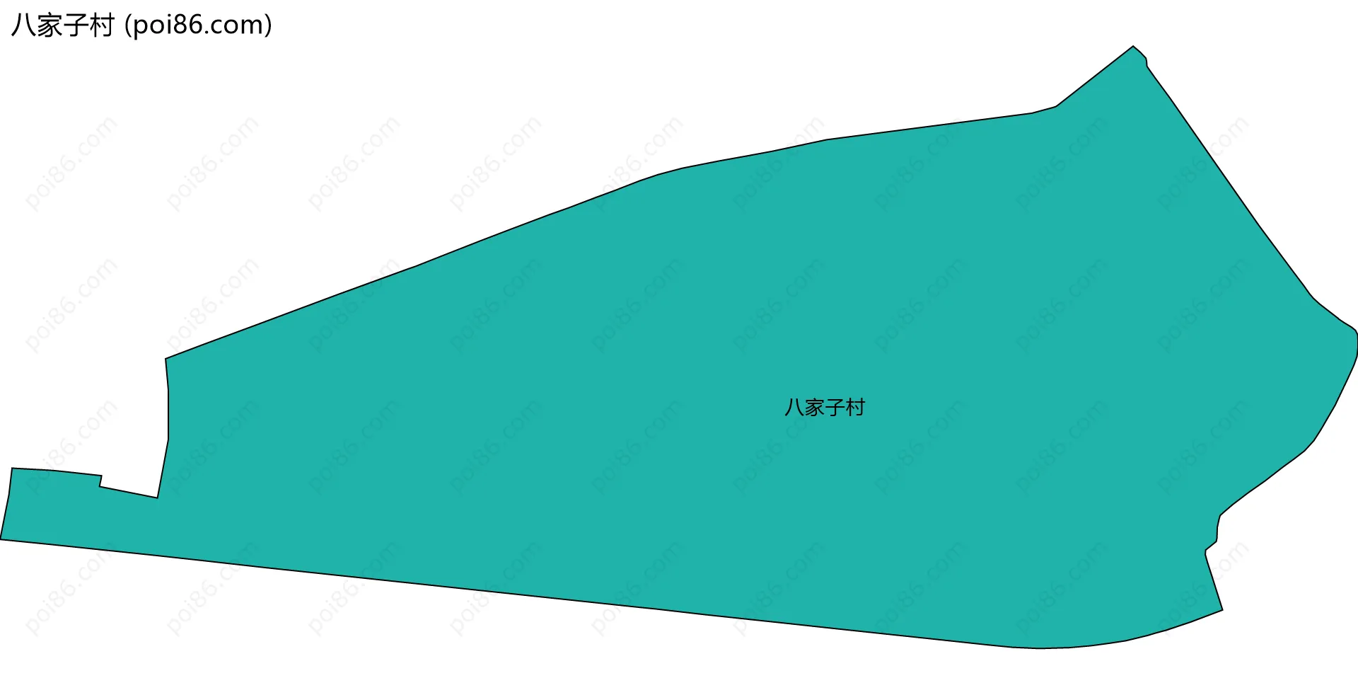 八家子村边界地图